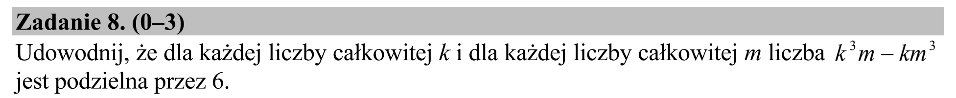 Matura, maj 2018, zadanie 8