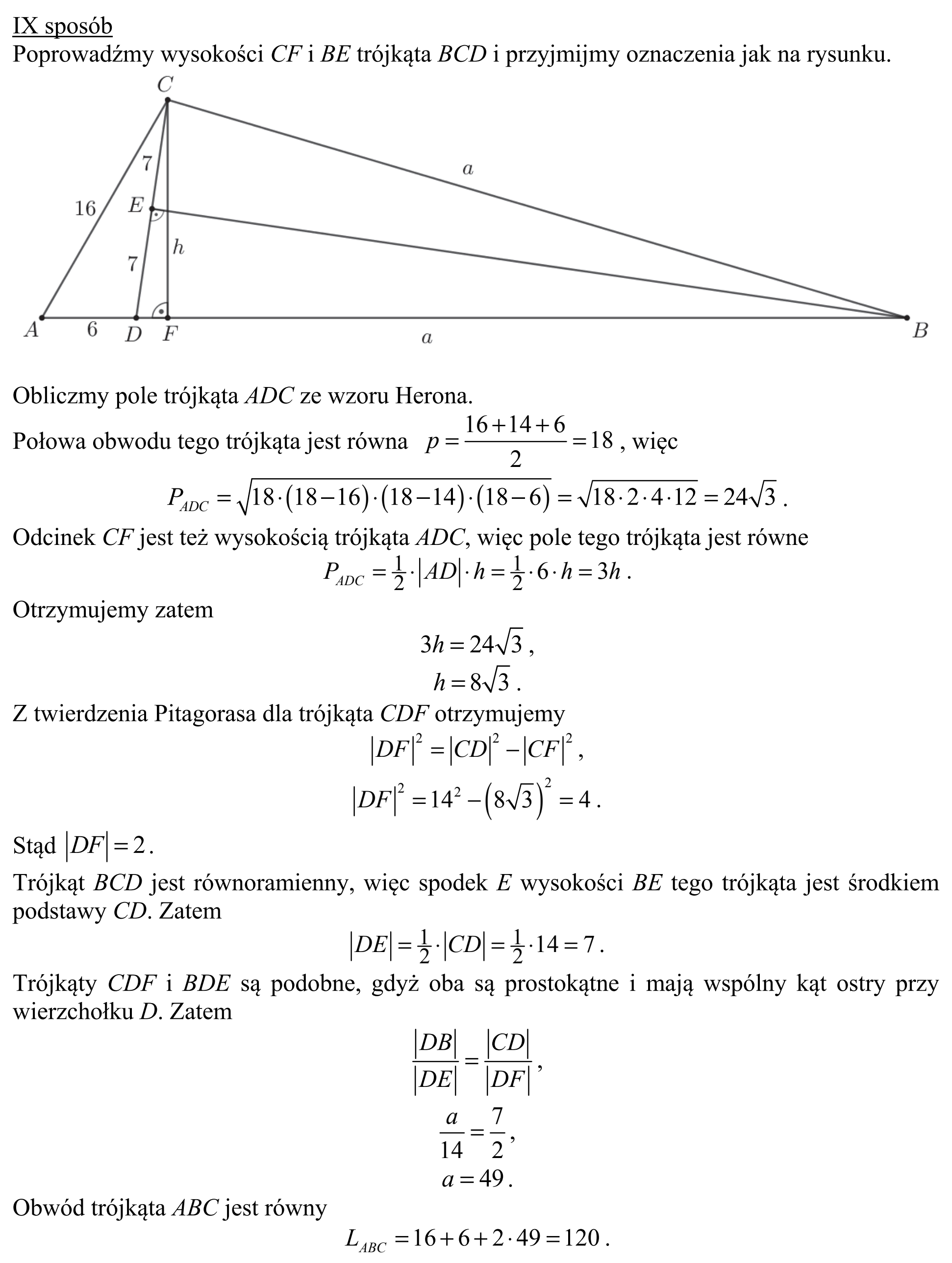 Matura, maj 2019, odpowiedź do zadania 10, fragment 11