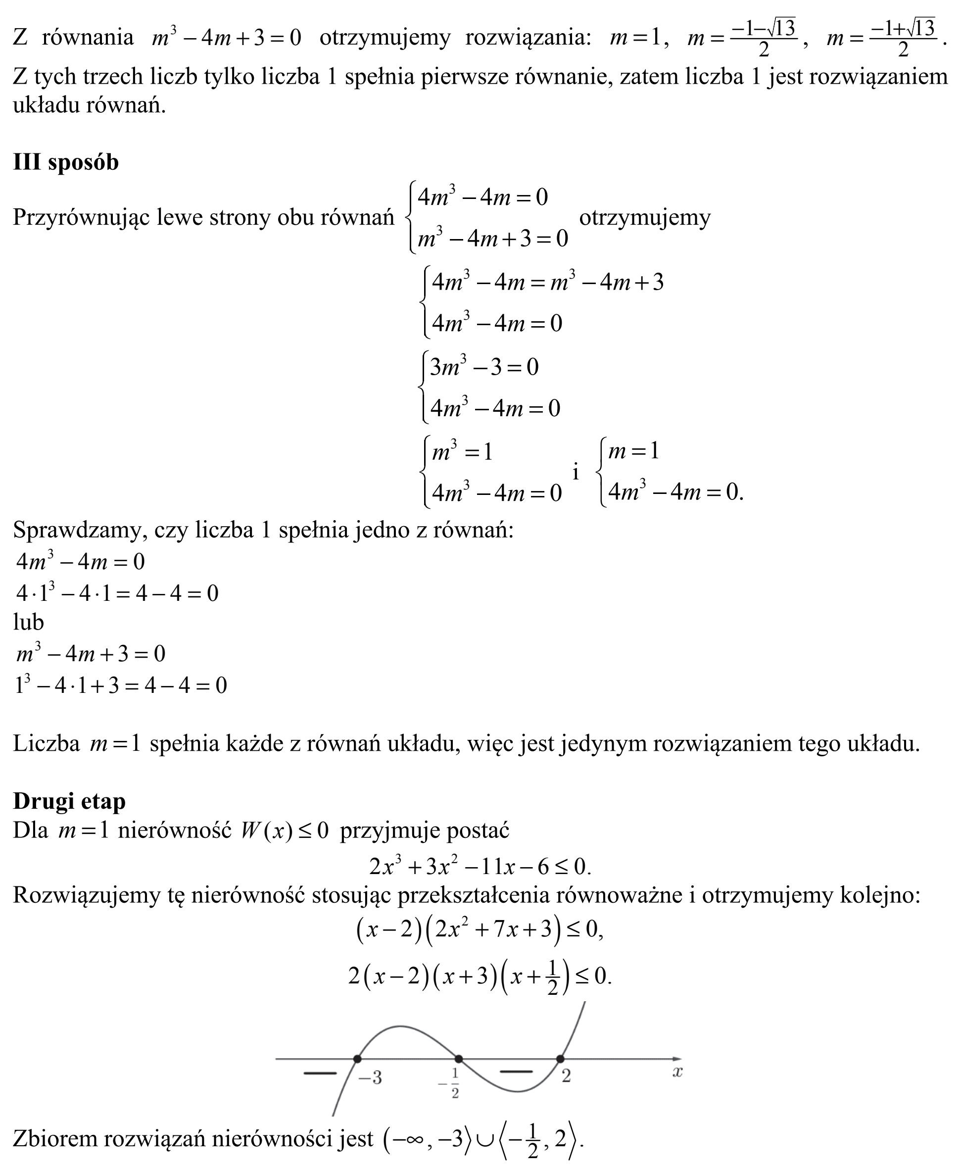 Matura, maj 2019, odpowiedź do zadania 13, fragment 3