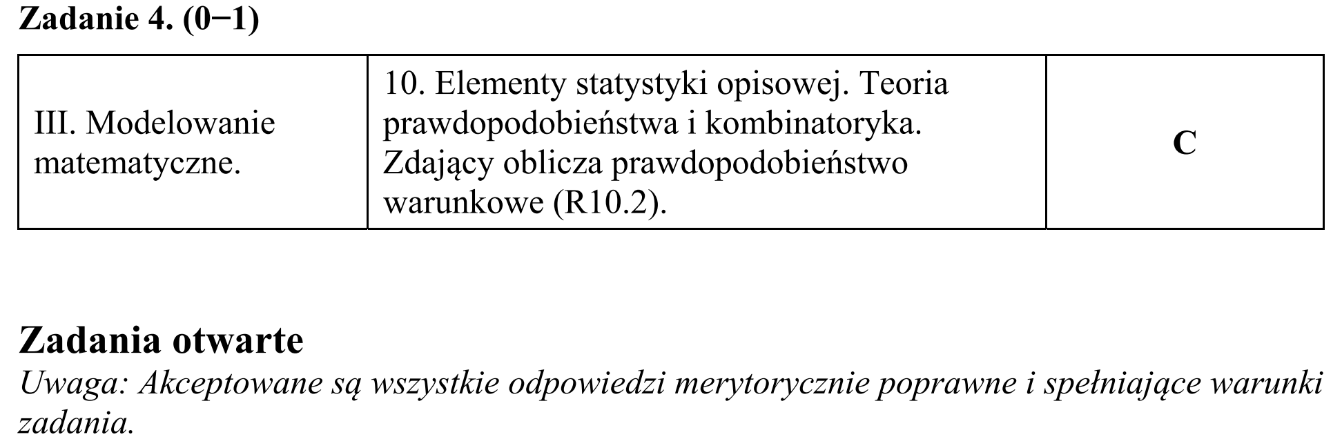 Matura, maj 2019, odpowiedź do zadania 4