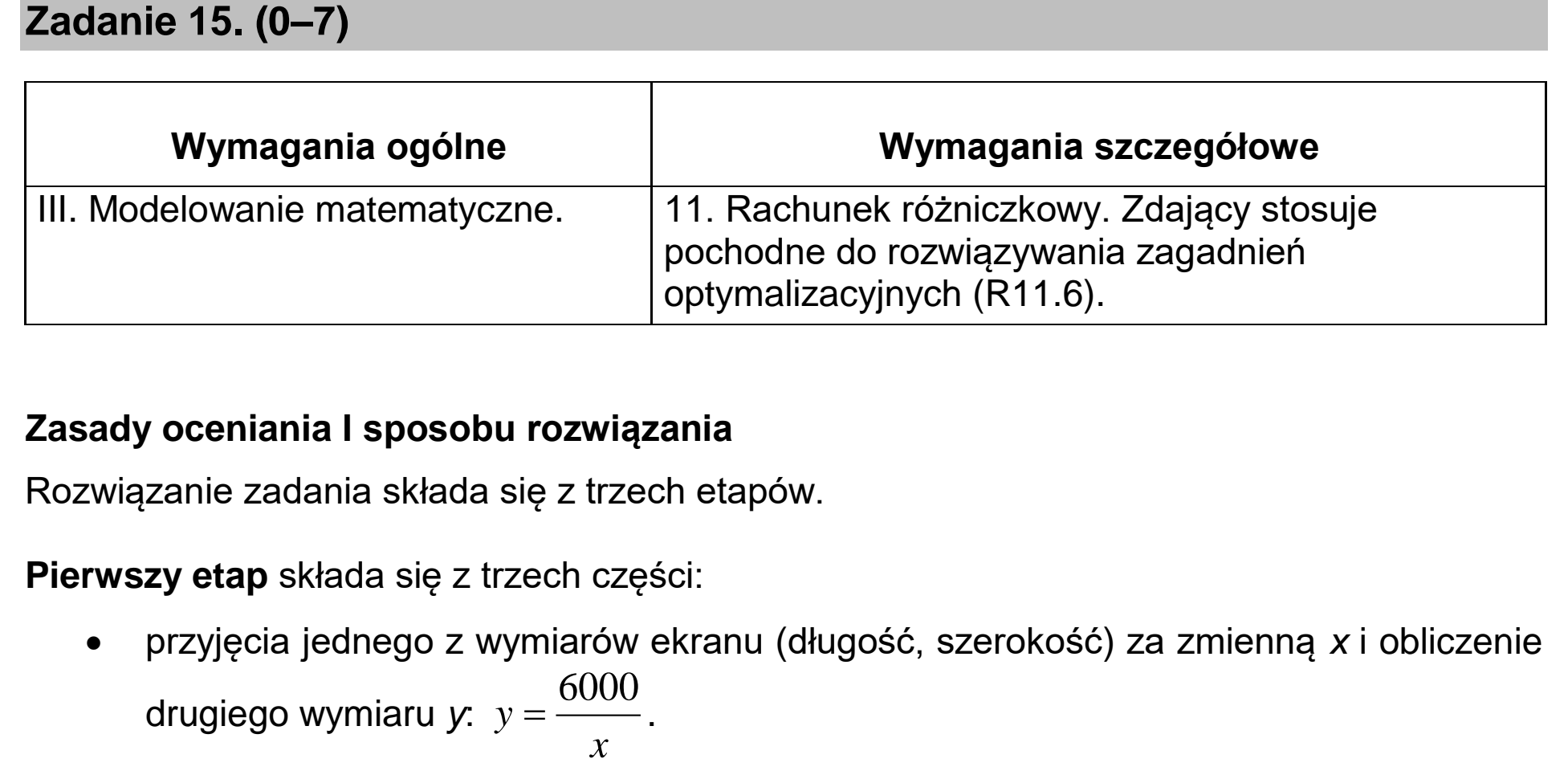 Matura, maj 2020, odpowiedź do zadania 15, fragment 1