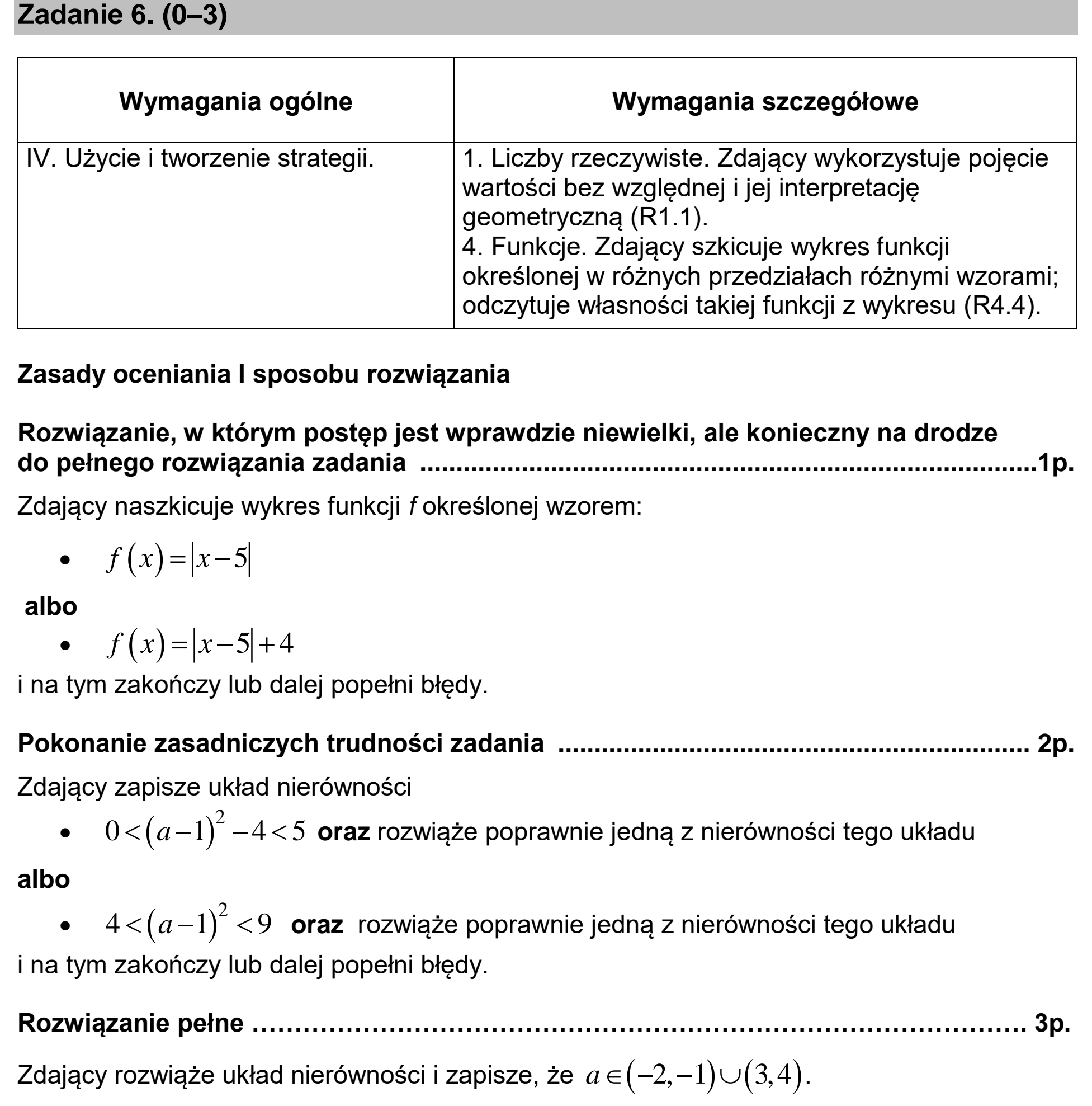 Matura, maj 2020, odpowiedź do zadania 6, fragment 1