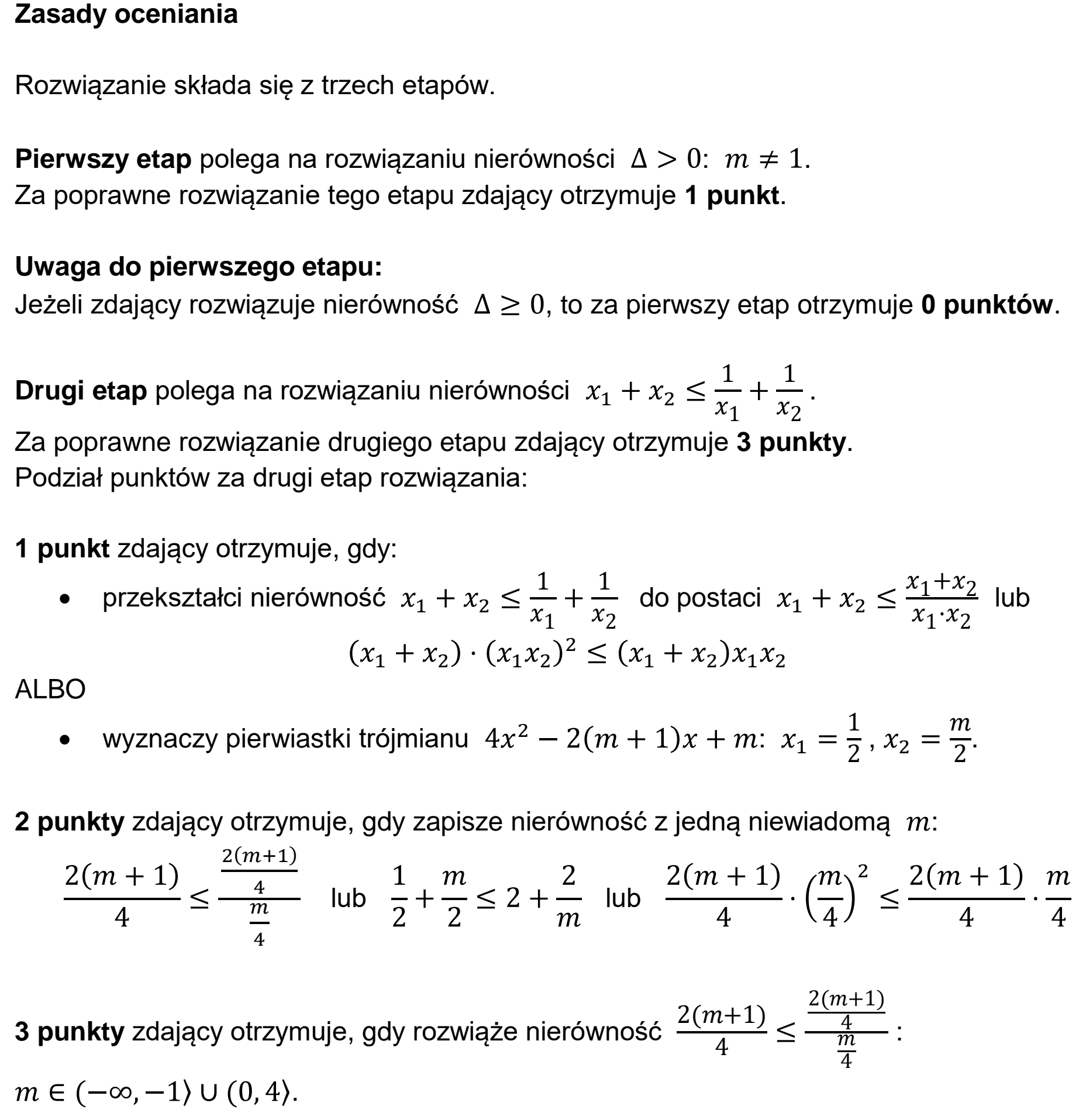Matura, maj 2021, odpowiedź do zadania 11
