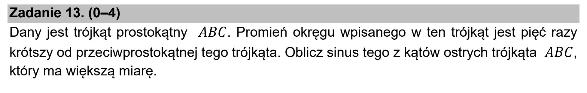 Matura, maj 2021, podgląd zadania 13
