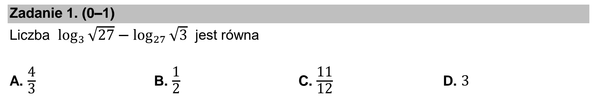Matura, maj 2022, zadanie 1
