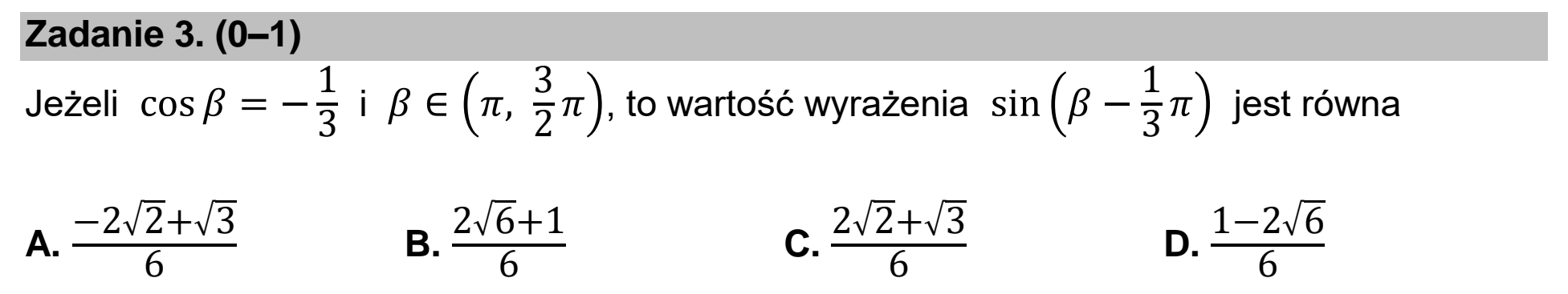 Matura, maj 2022, podgląd zadania 3