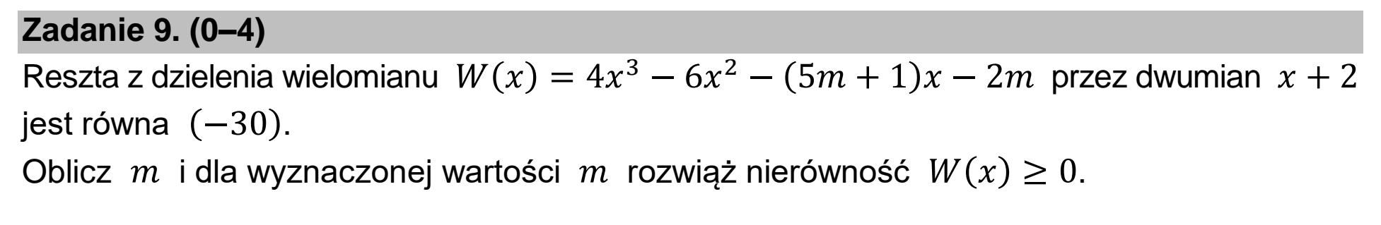 Matura, maj 2022, podgląd zadania 9