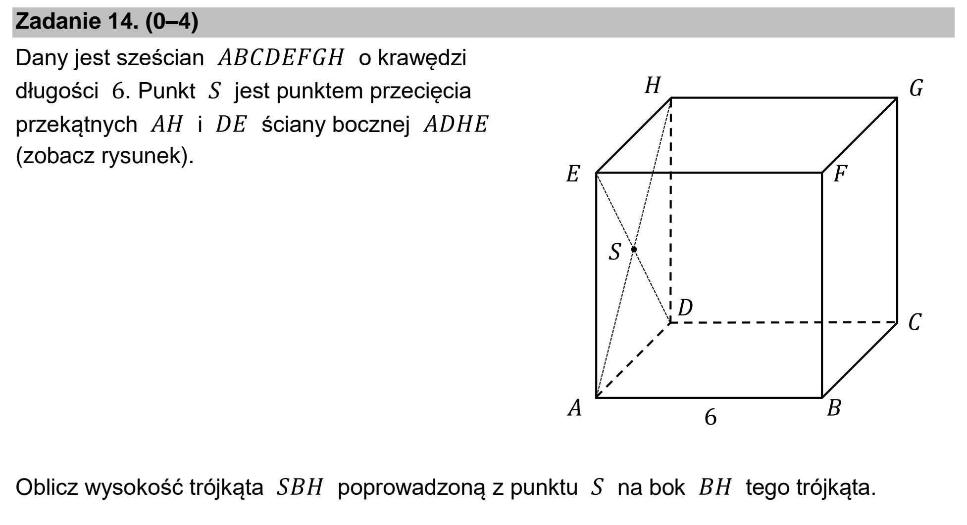 Matura, maj 2023, podgląd zadania 14