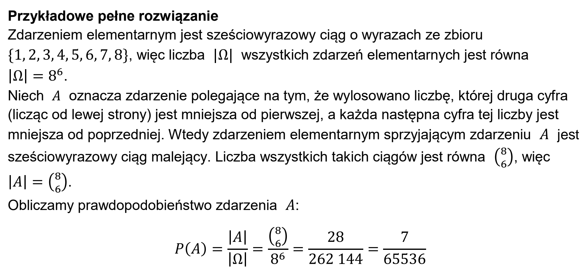 Matura, maj 2024, odpowiedź do zadania 10, fragment 2