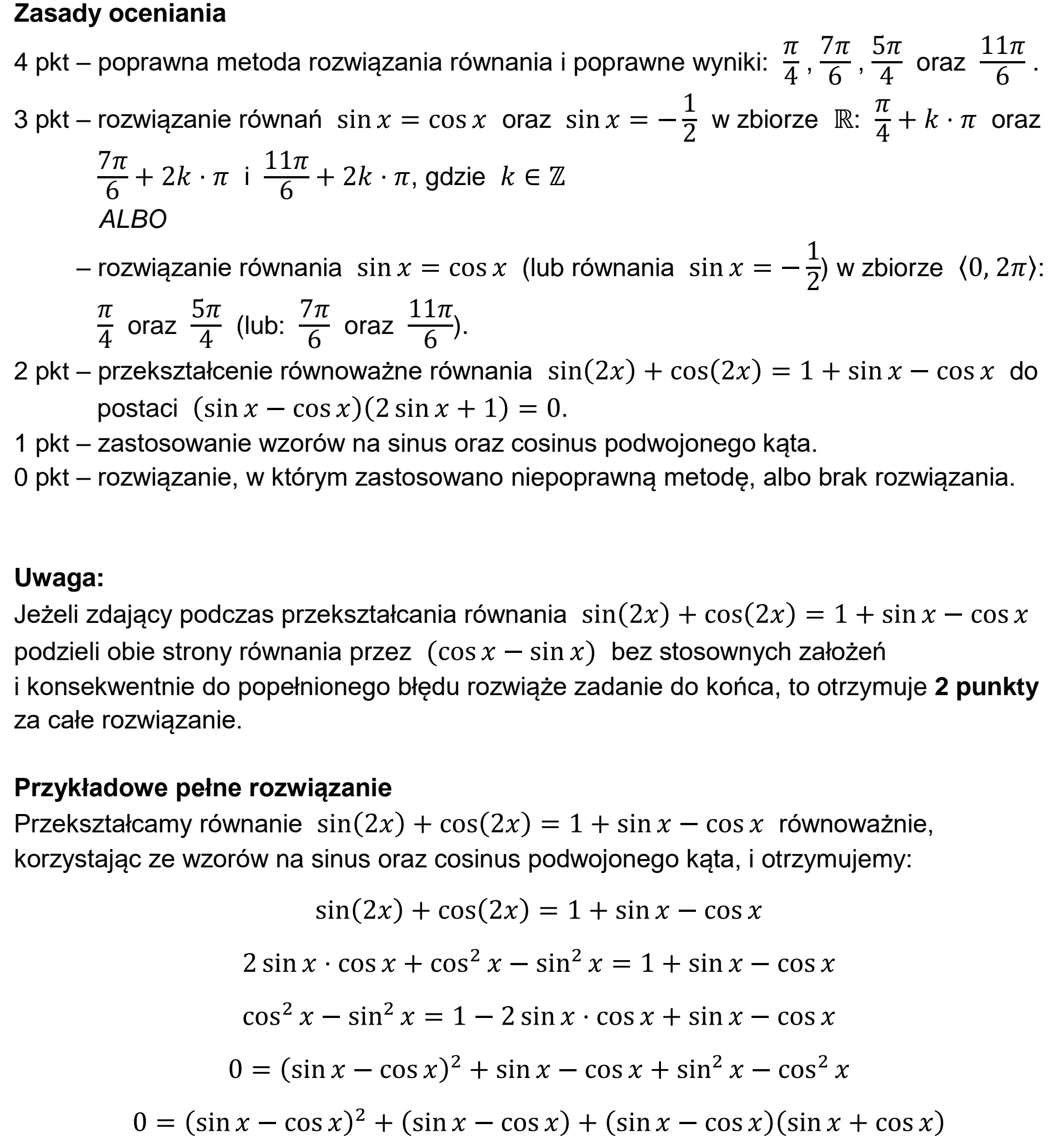 Matura, maj 2024, odpowiedź do zadania 12, fragment 1