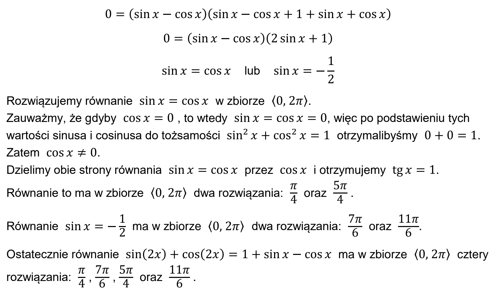 Matura, maj 2024, odpowiedź do zadania 12, fragment 2
