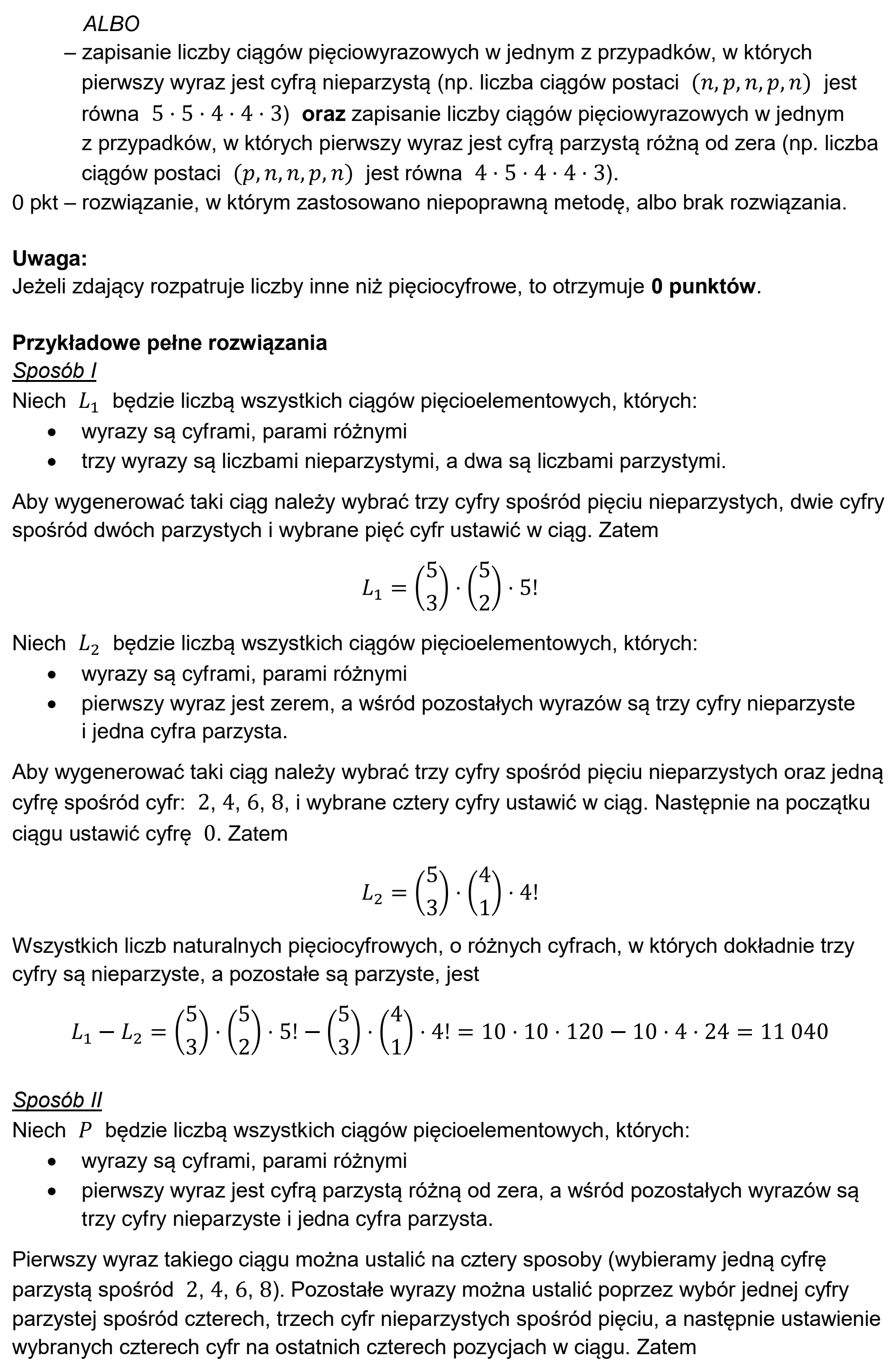 Matura, maj 2024, odpowiedź do zadania 8, fragment 2