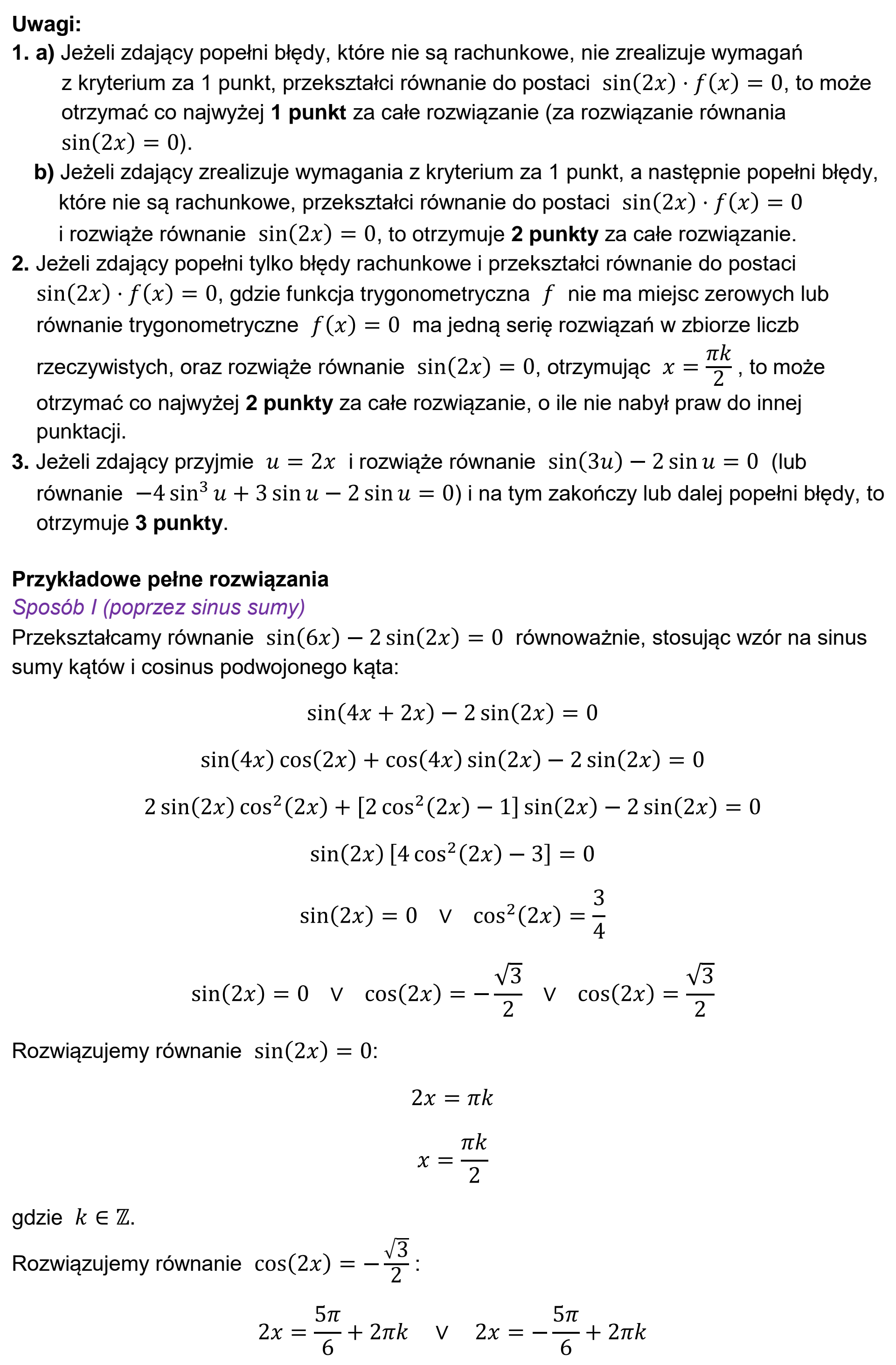Matura, maj 2026, odpowiedź do zadania 10, fragment 2