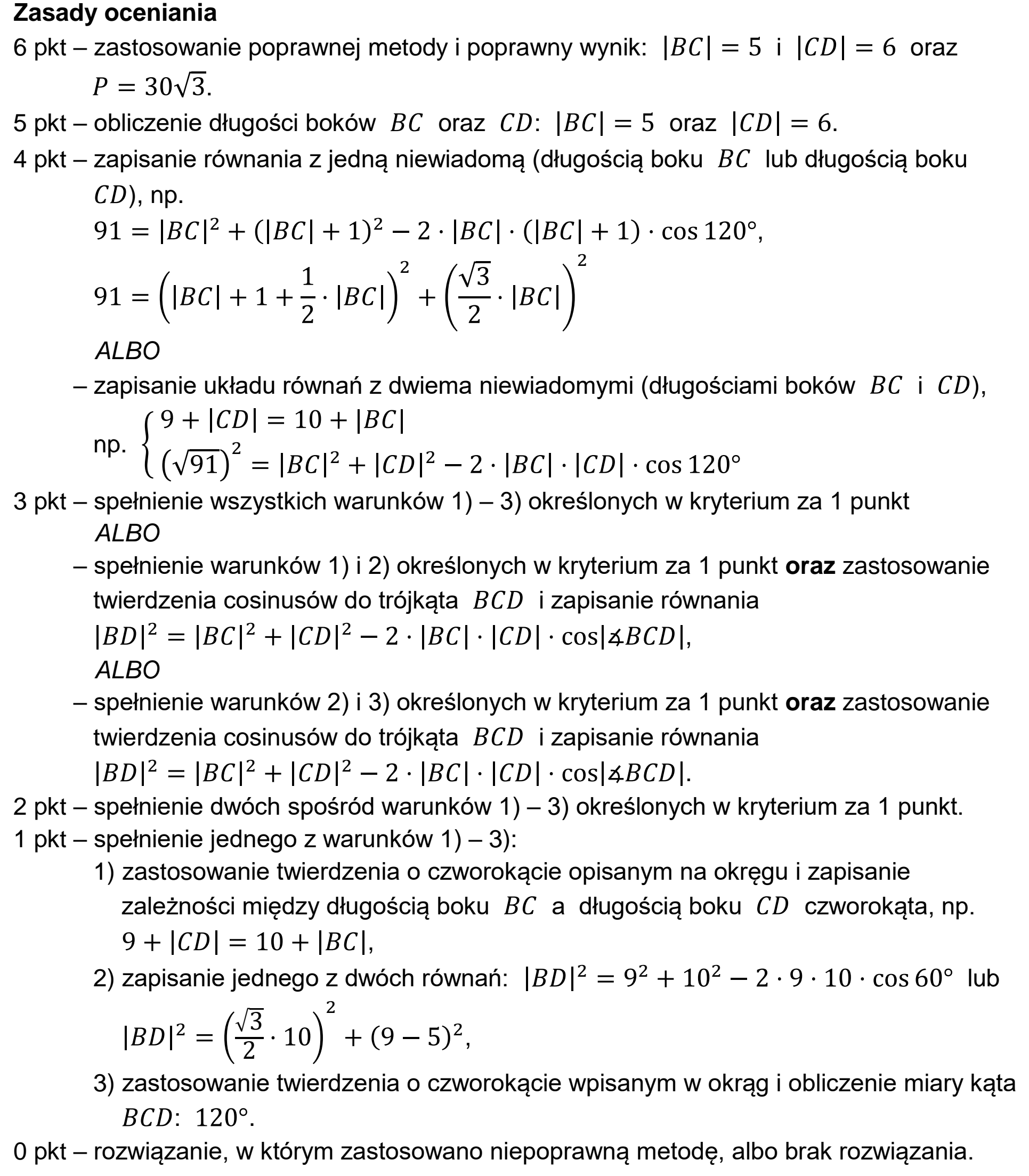 Matura, maj 2026, odpowiedź do zadania 14, fragment 1