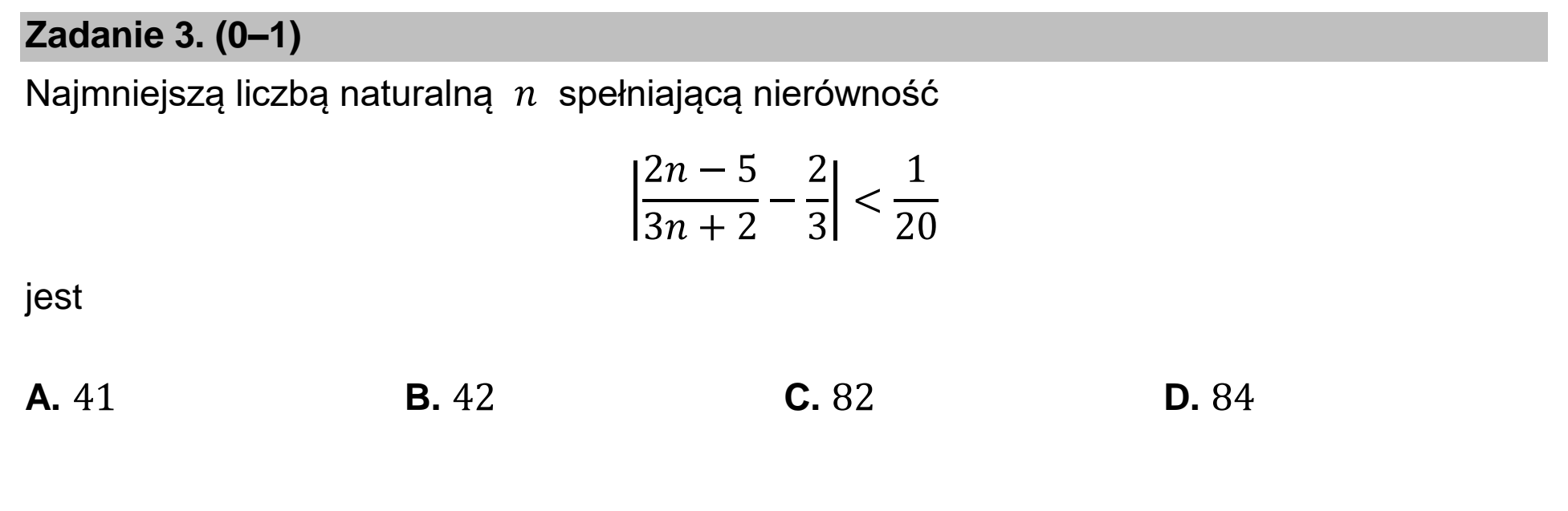 Matura, maj 2026, podgląd zadania 3