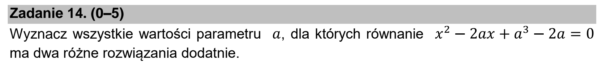 Matura próbna, marzec 2021, podgląd zadania 14