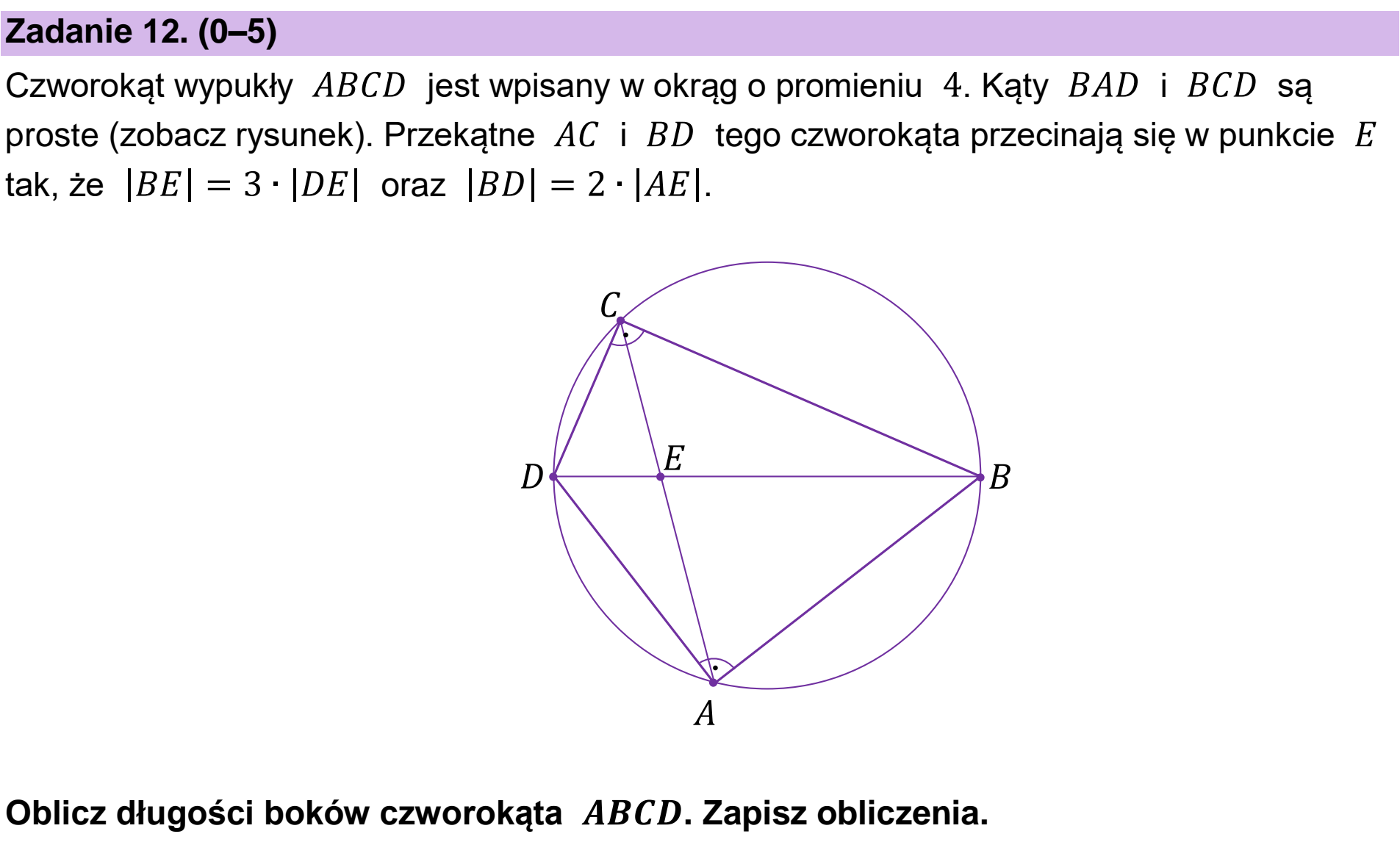 Matura dodatkowa, czerwiec 2023, zadanie 12