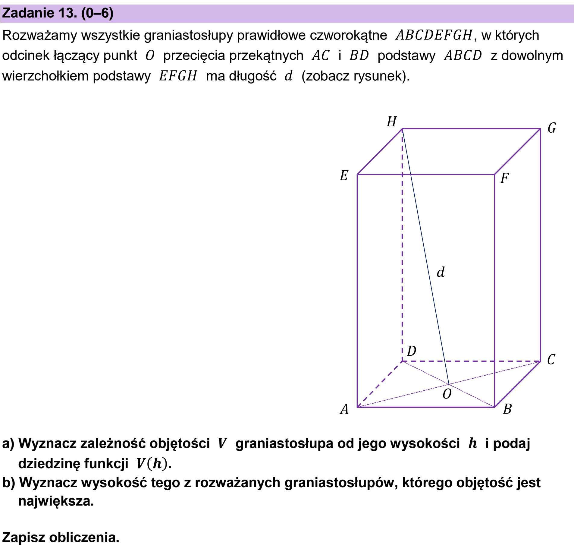 Matura dodatkowa, czerwiec 2023, zadanie 13