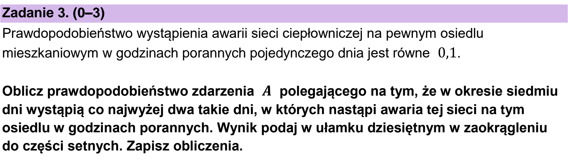 Matura dodatkowa, czerwiec 2023, zadanie 3
