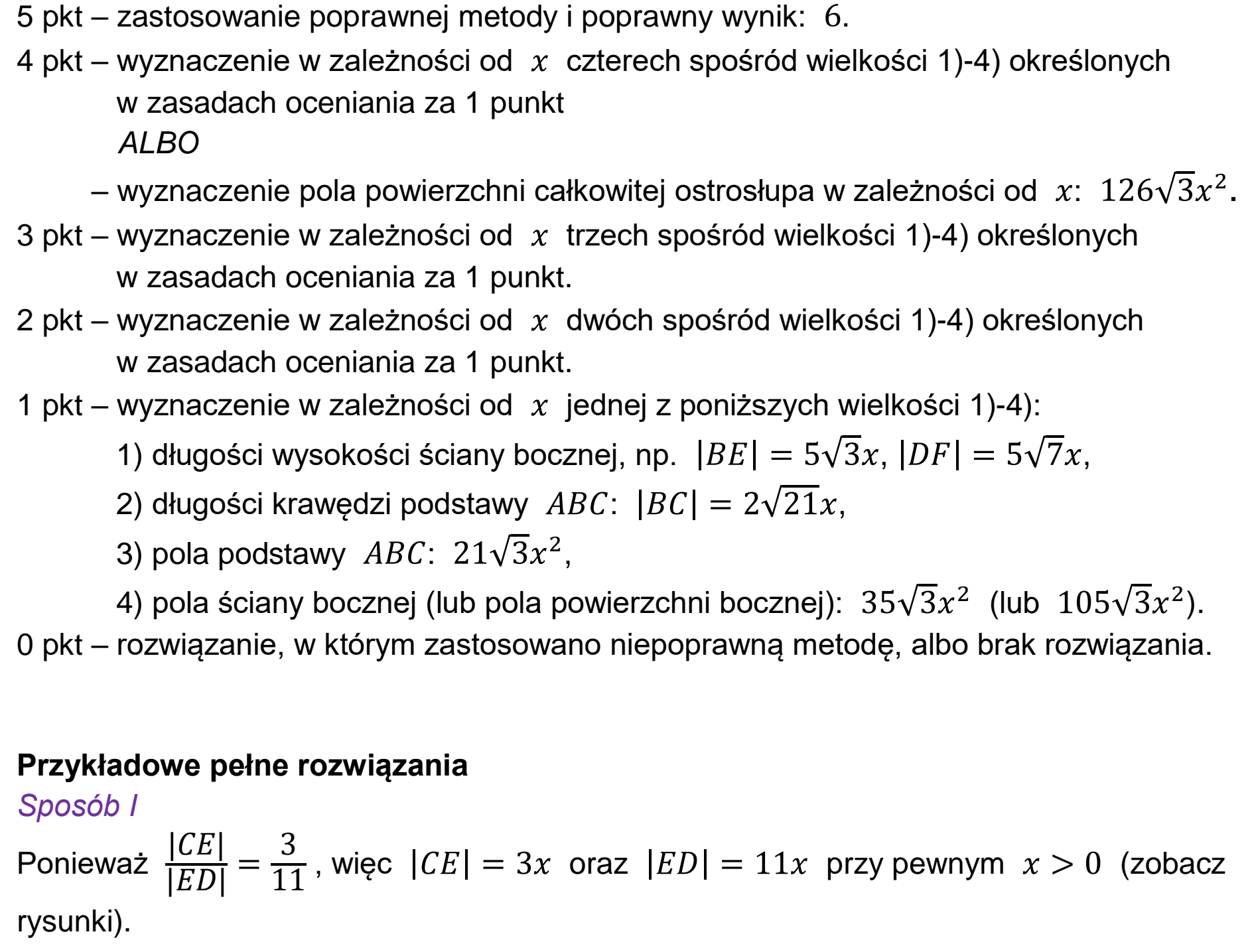 Matura dodatkowa, czerwiec 2025, odpowiedź do zadania 10, fragment 1