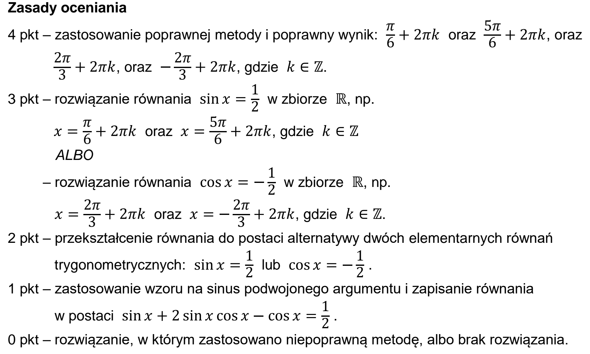 Matura dodatkowa, czerwiec 2026, odpowiedź do zadania 10, fragment 1