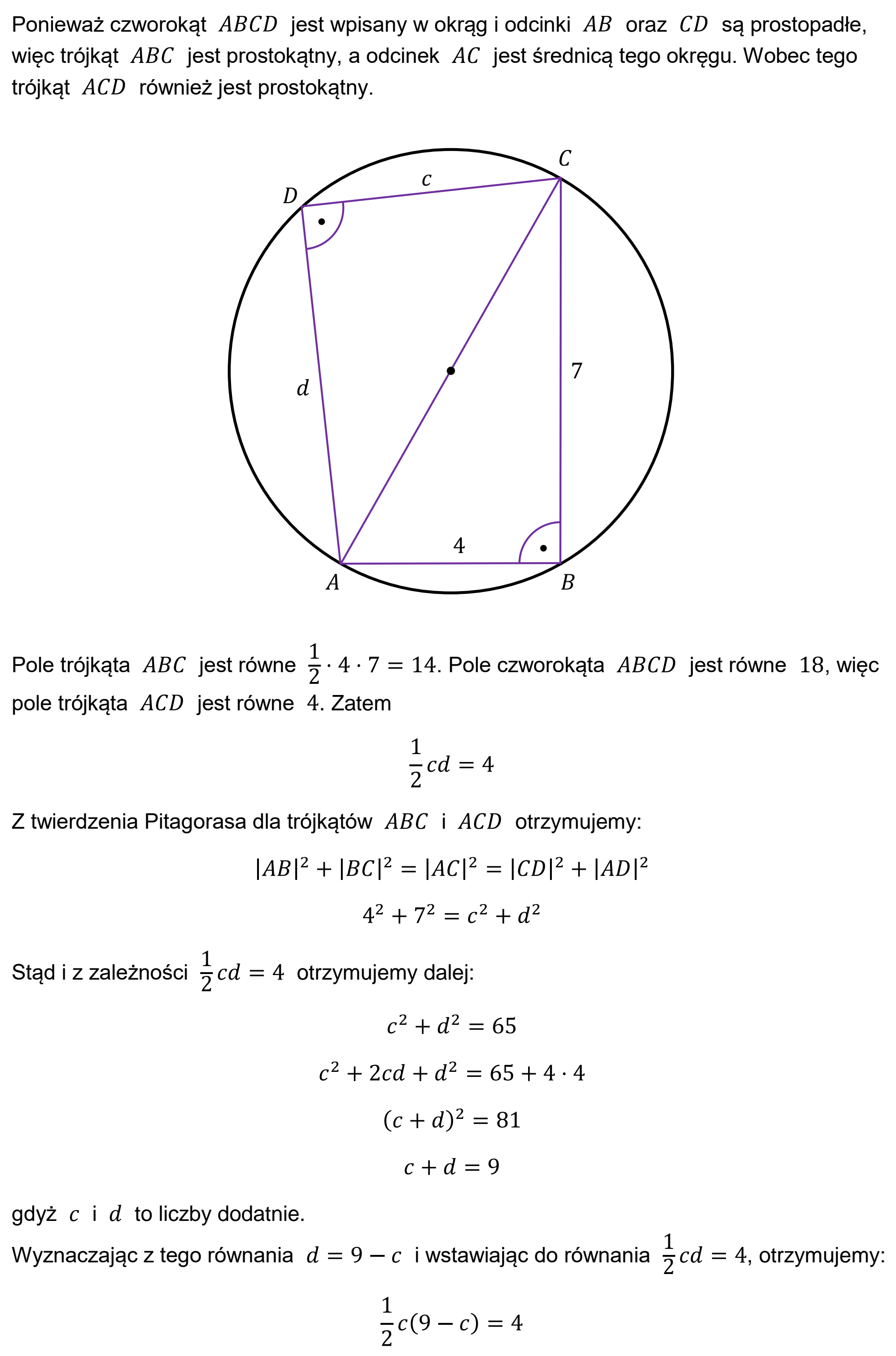 Matura dodatkowa, czerwiec 2026, odpowiedź do zadania 9, fragment 2