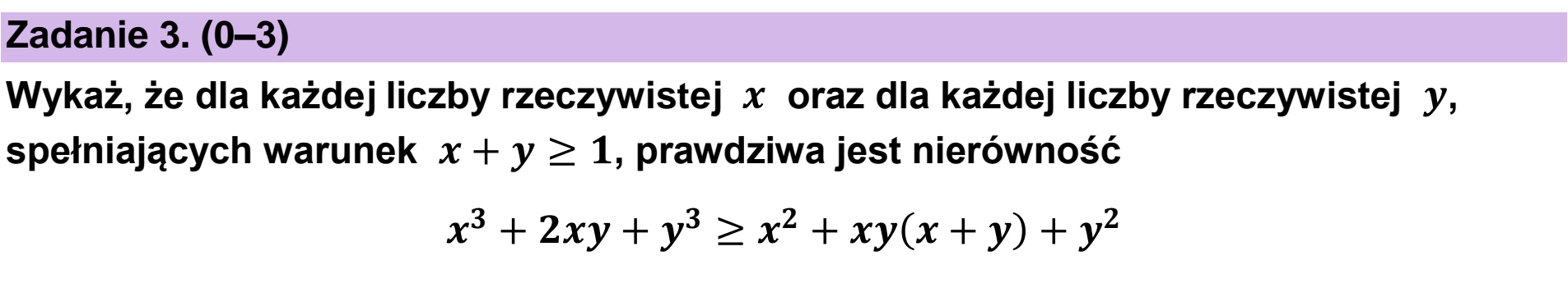 Matura próbna, grudzien 2022, podgląd zadania 3
