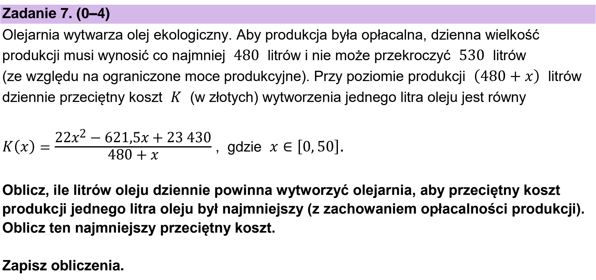 Matura próbna, grudzien 2022, podgląd zadania 7