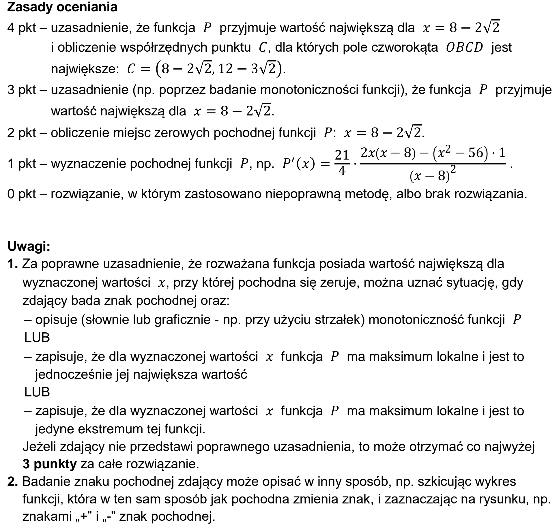 Matura próbna, grudzien 2024, odpowiedź do zadania 13.2, fragment 1