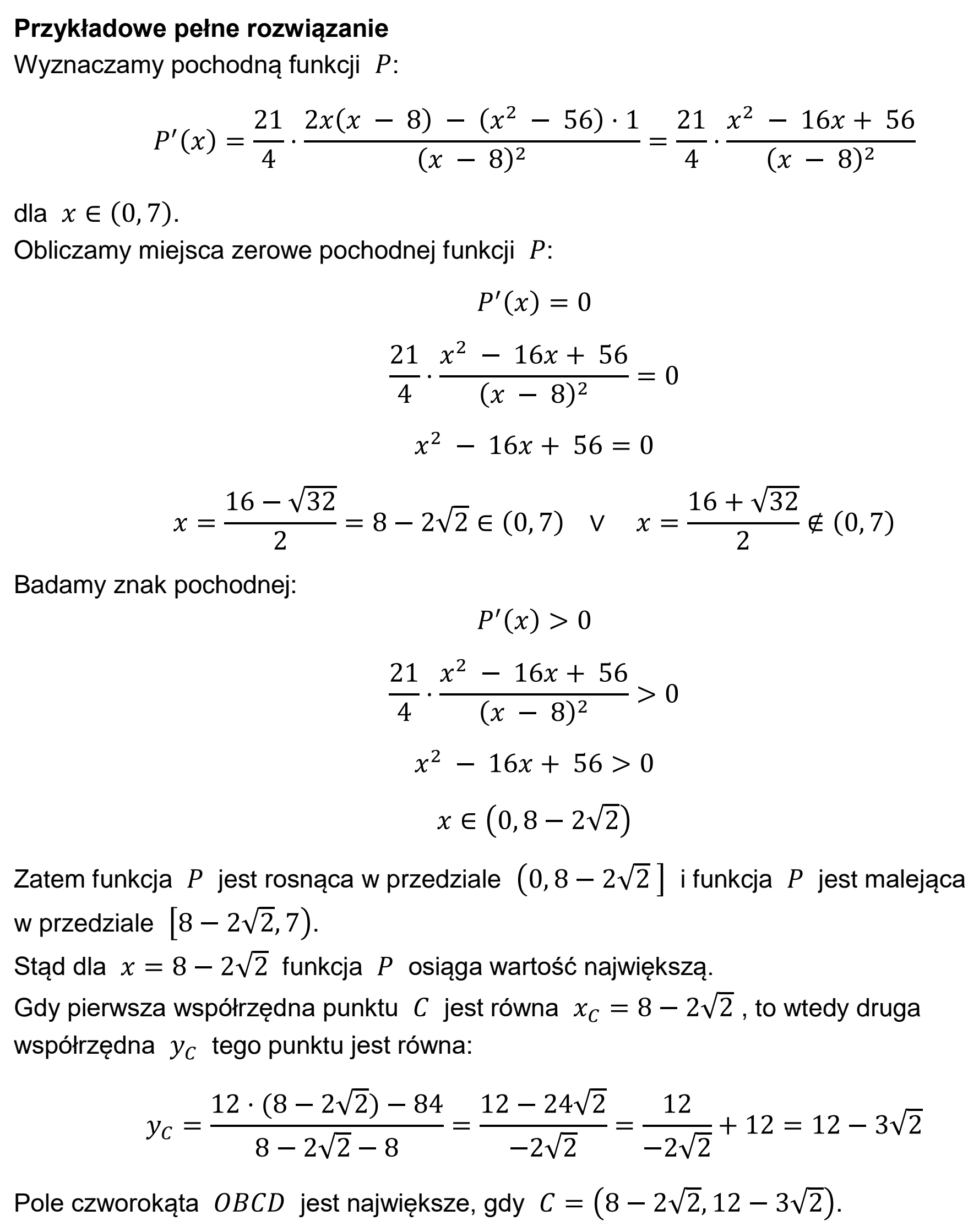 Matura próbna, grudzien 2024, odpowiedź do zadania 13.2, fragment 2