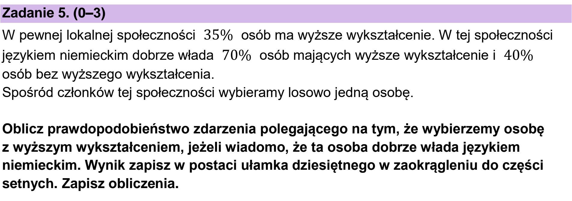 Matura próbna, grudzien 2024, zadanie 5
