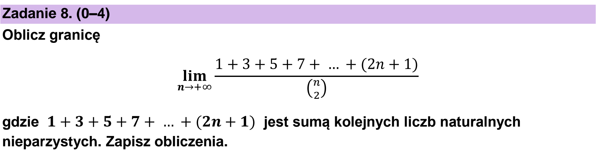 Matura próbna, grudzien 2024, zadanie 8