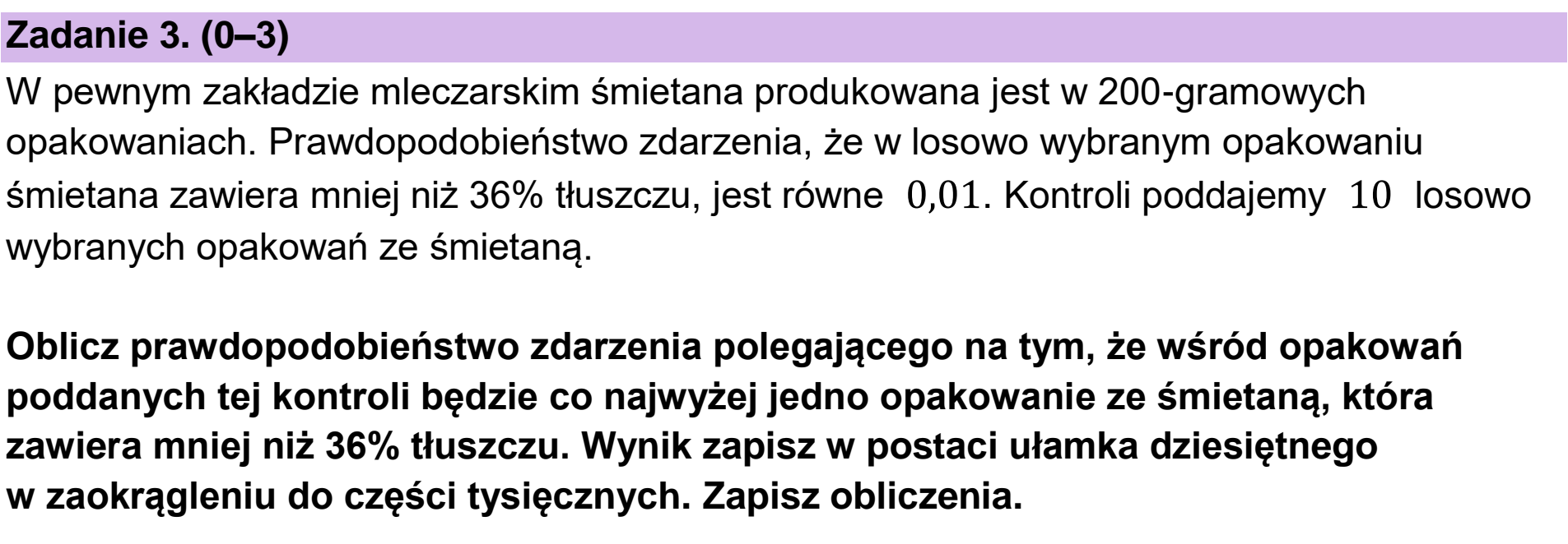 Matura, maj 2024, podgląd zadania 3