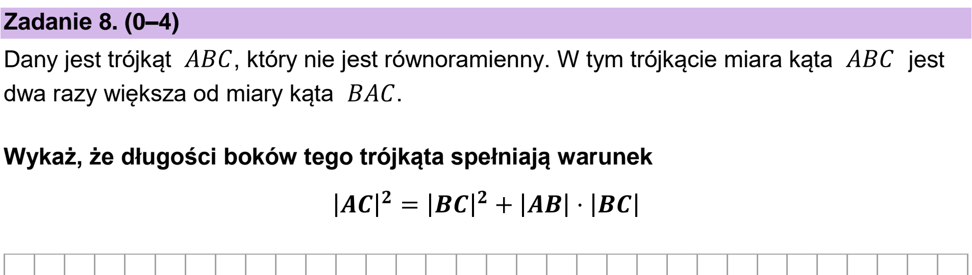 Matura, maj 2024, podgląd zadania 8