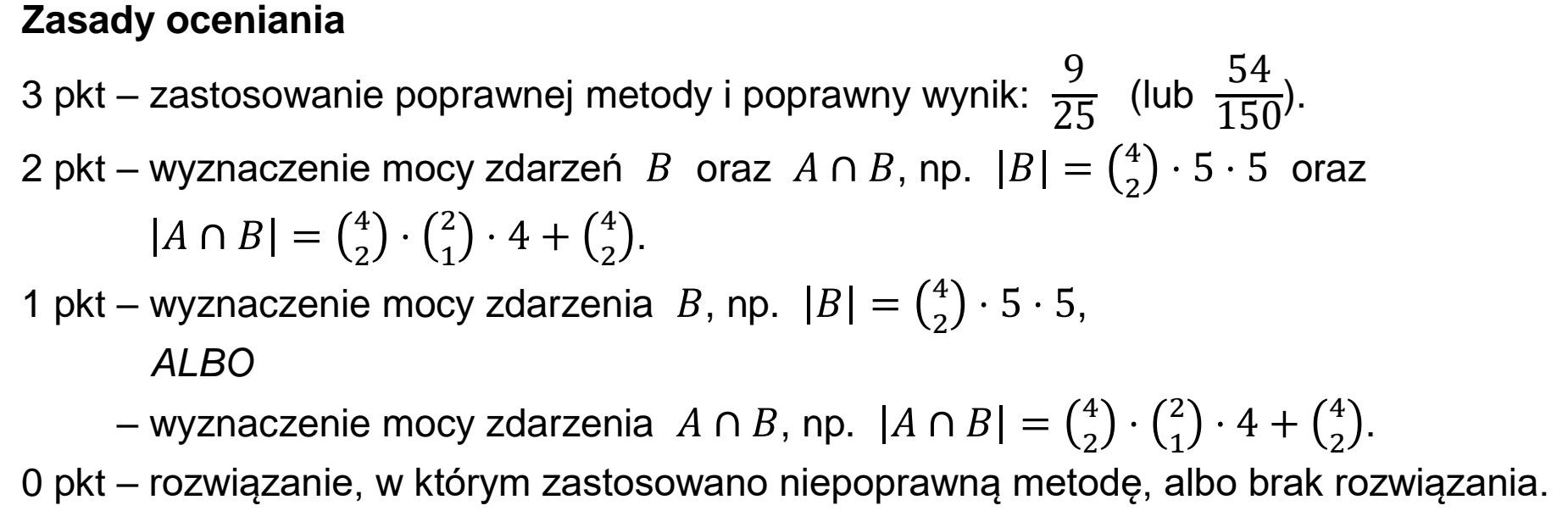 Matura, maj 2025, odpowiedź do zadania 4