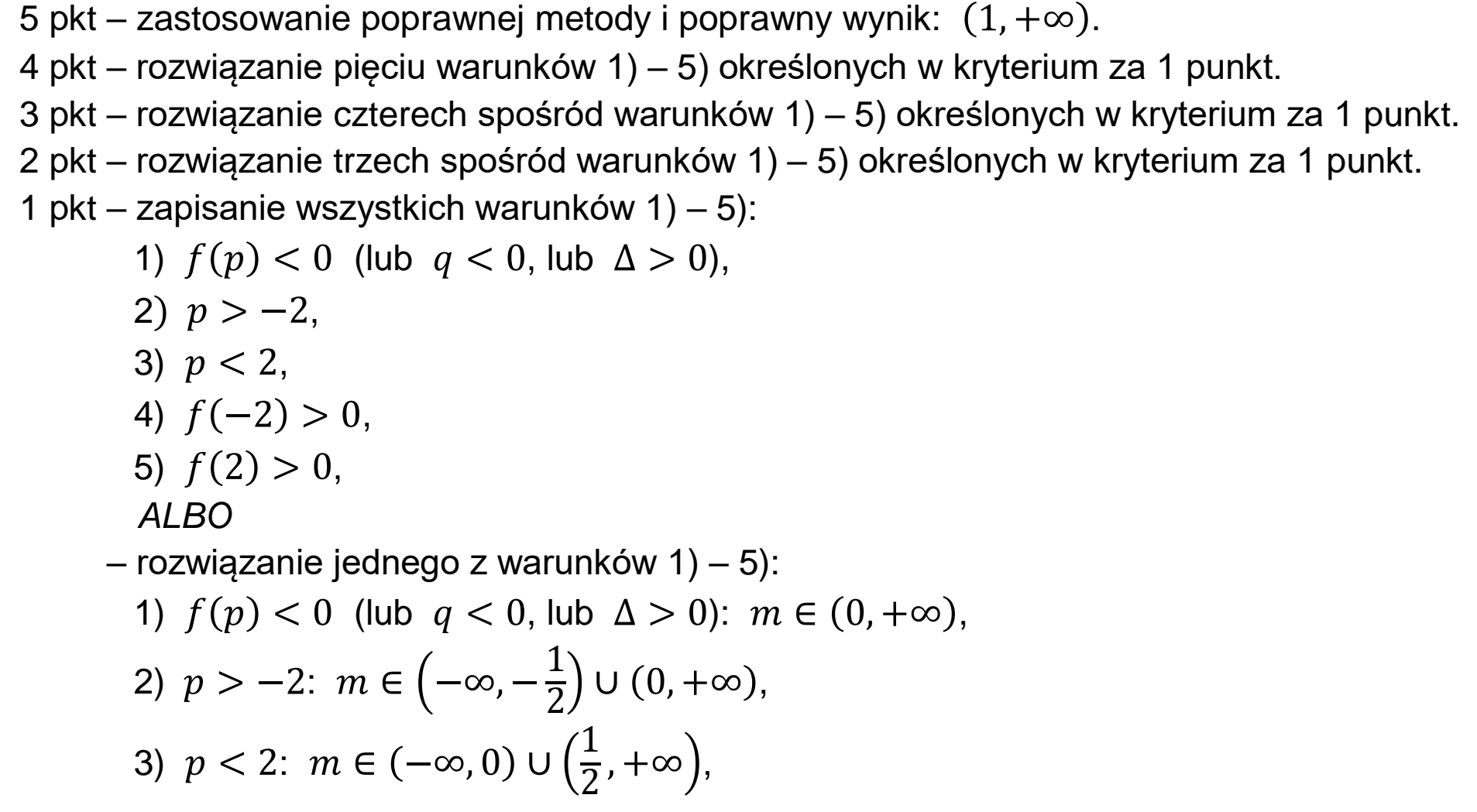 Matura, maj 2026, odpowiedź do zadania 10, fragment 1