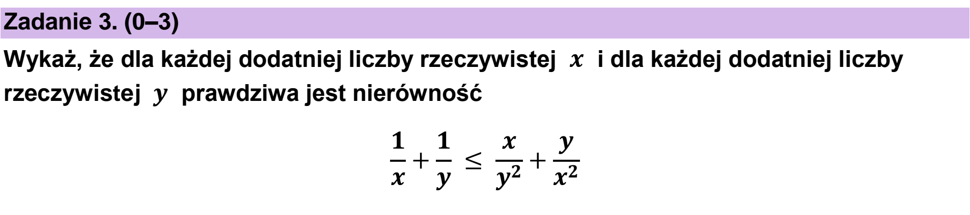 Matura, maj 2026, podgląd zadania 3