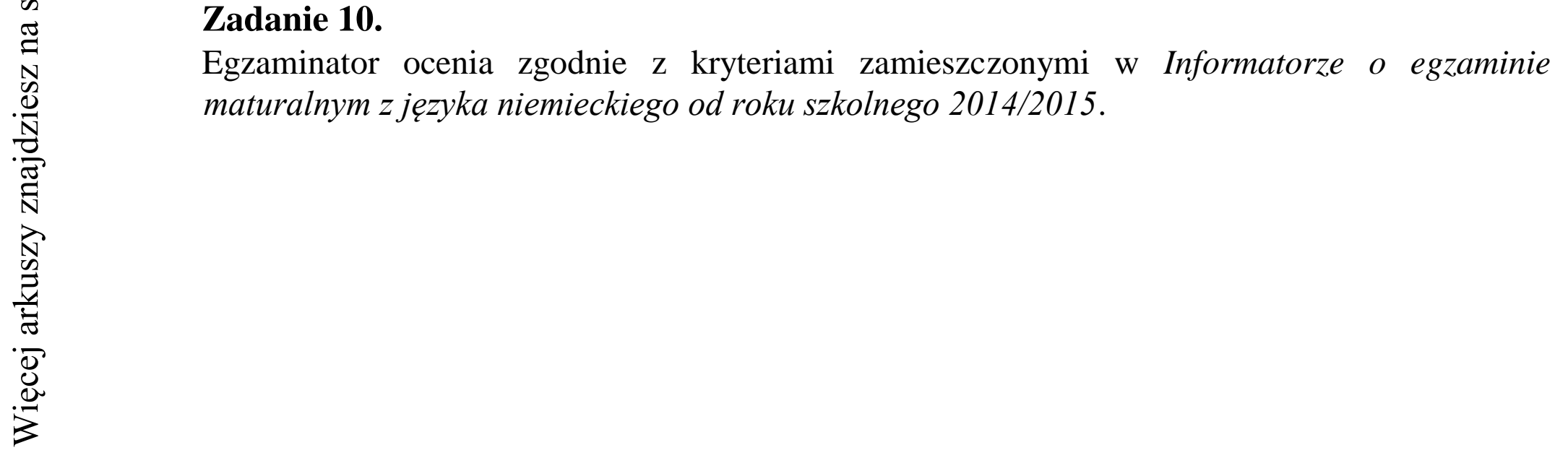 Matura dodatkowa, czerwiec 2015, odpowiedź do zadania 10