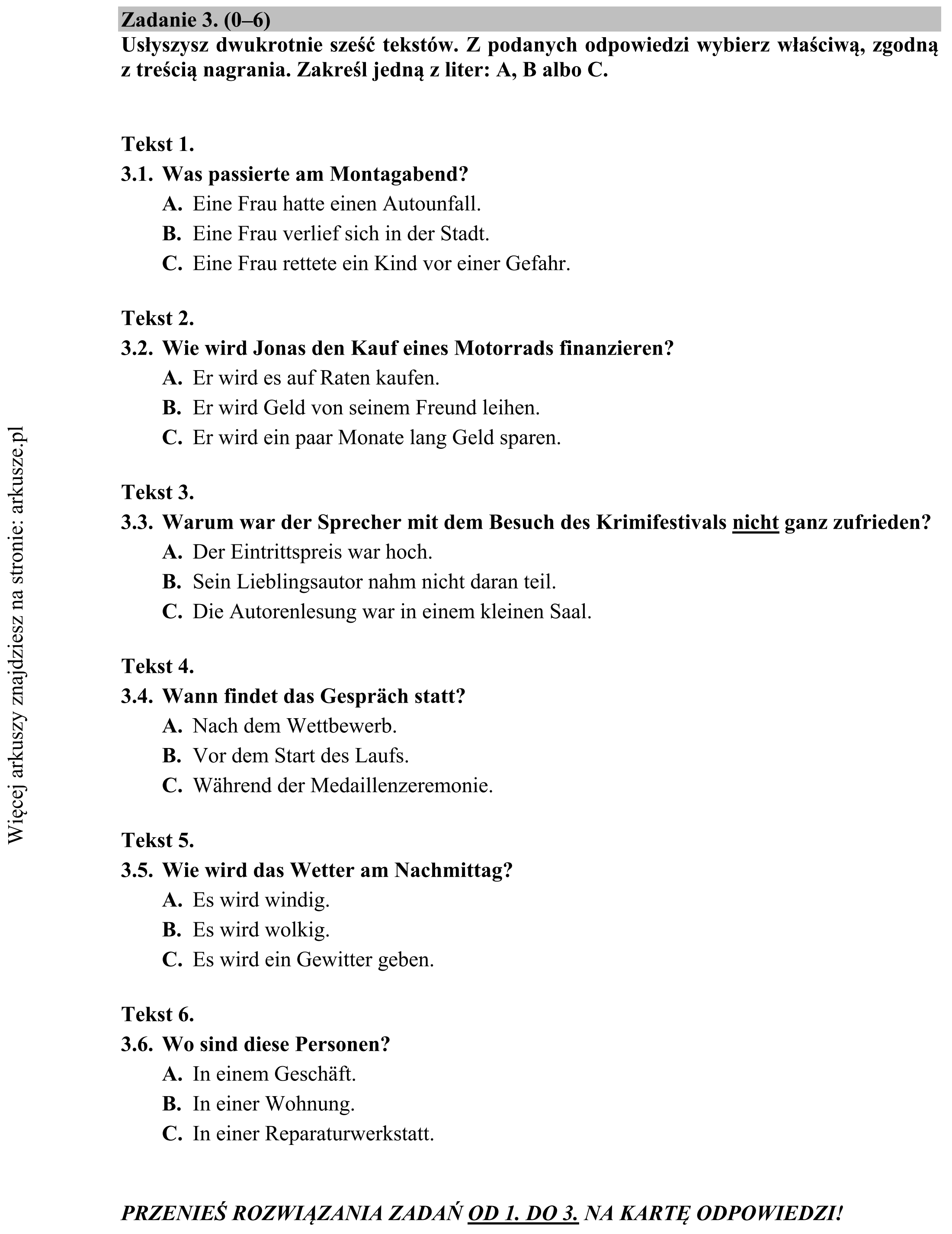 Matura dodatkowa, lipiec 2020, zadanie 3