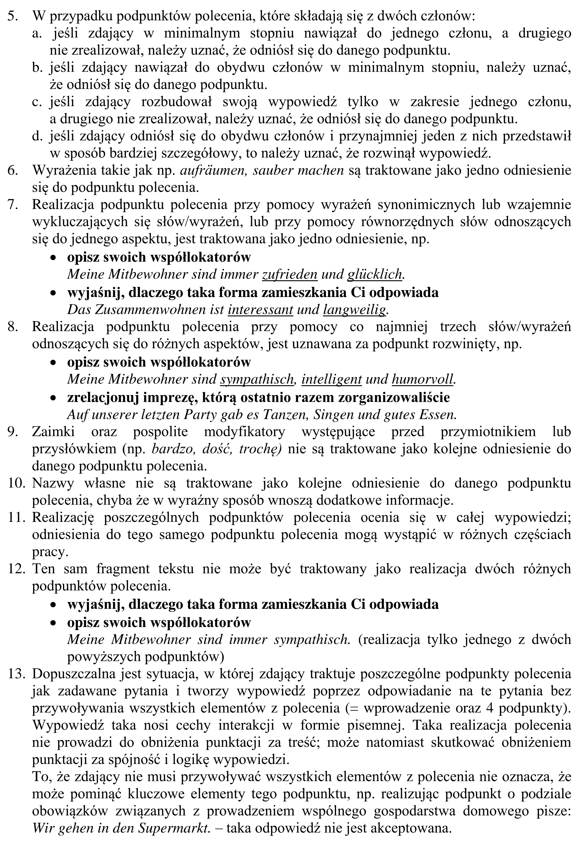 Matura, maj 2015, odpowiedź do zadania 10, fragment 3