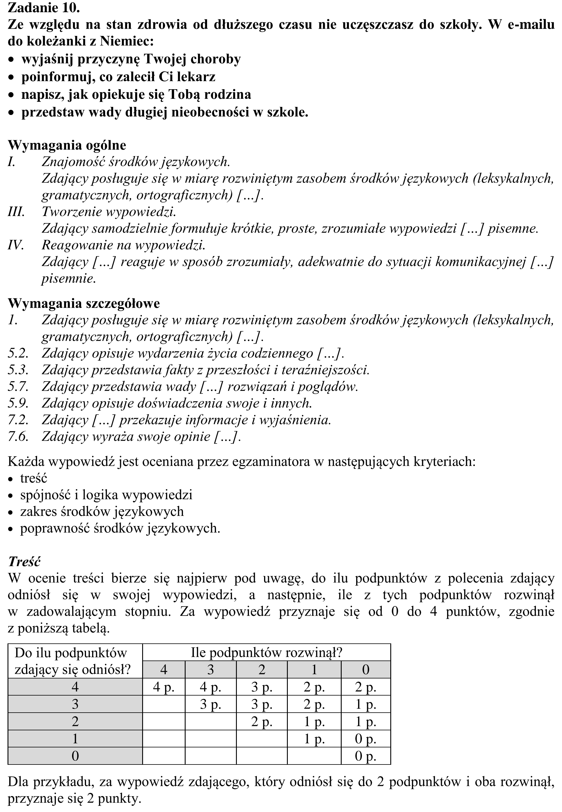 Matura, maj 2017, odpowiedź do zadania 10, fragment 1