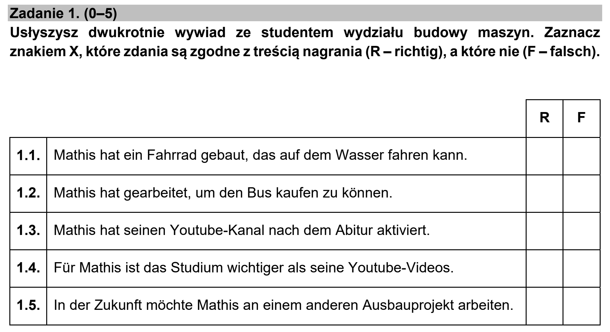 Matura, maj 2022, podgląd zadania 1