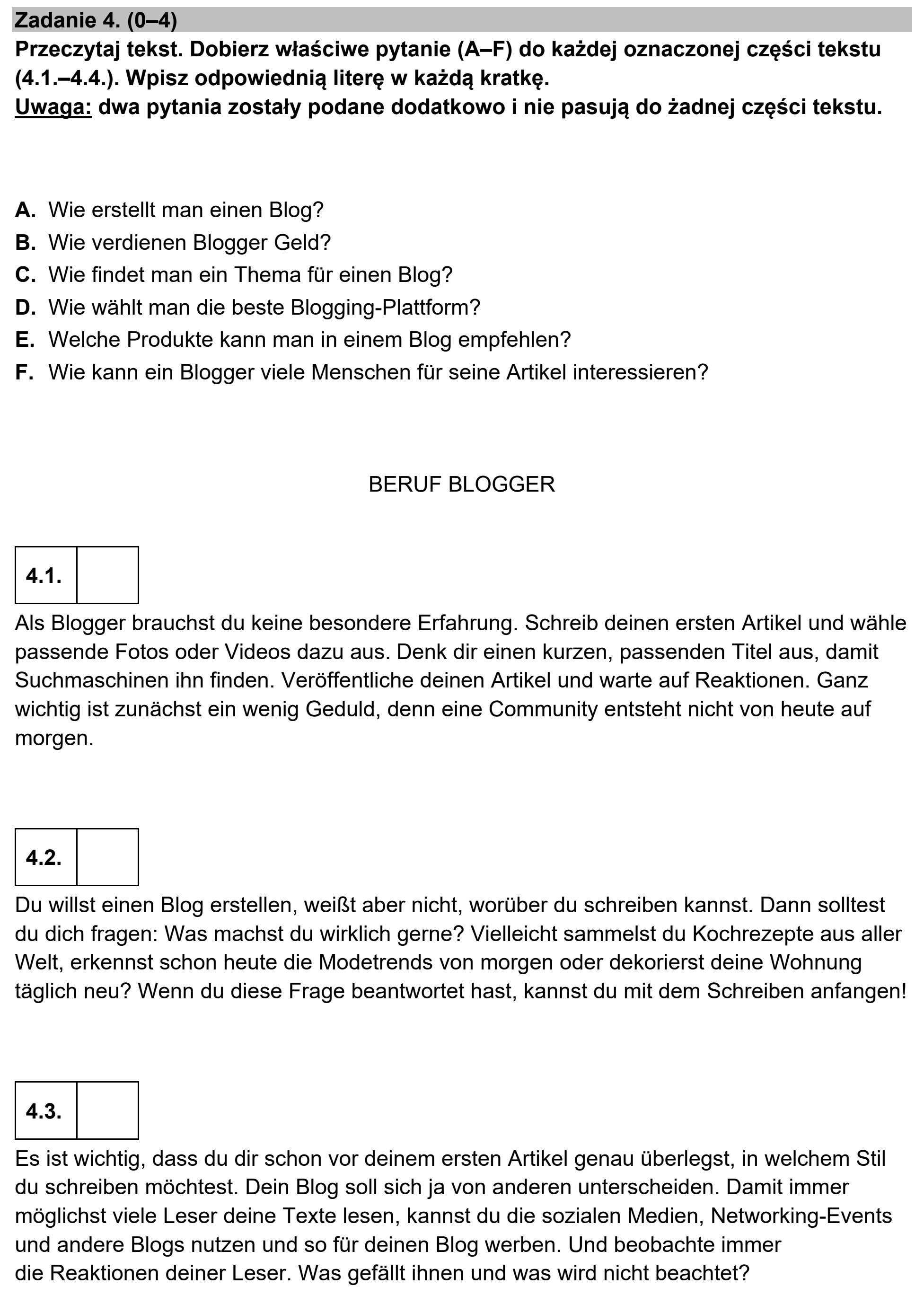Matura, maj 2023, podgląd zadania 4, fragment 1