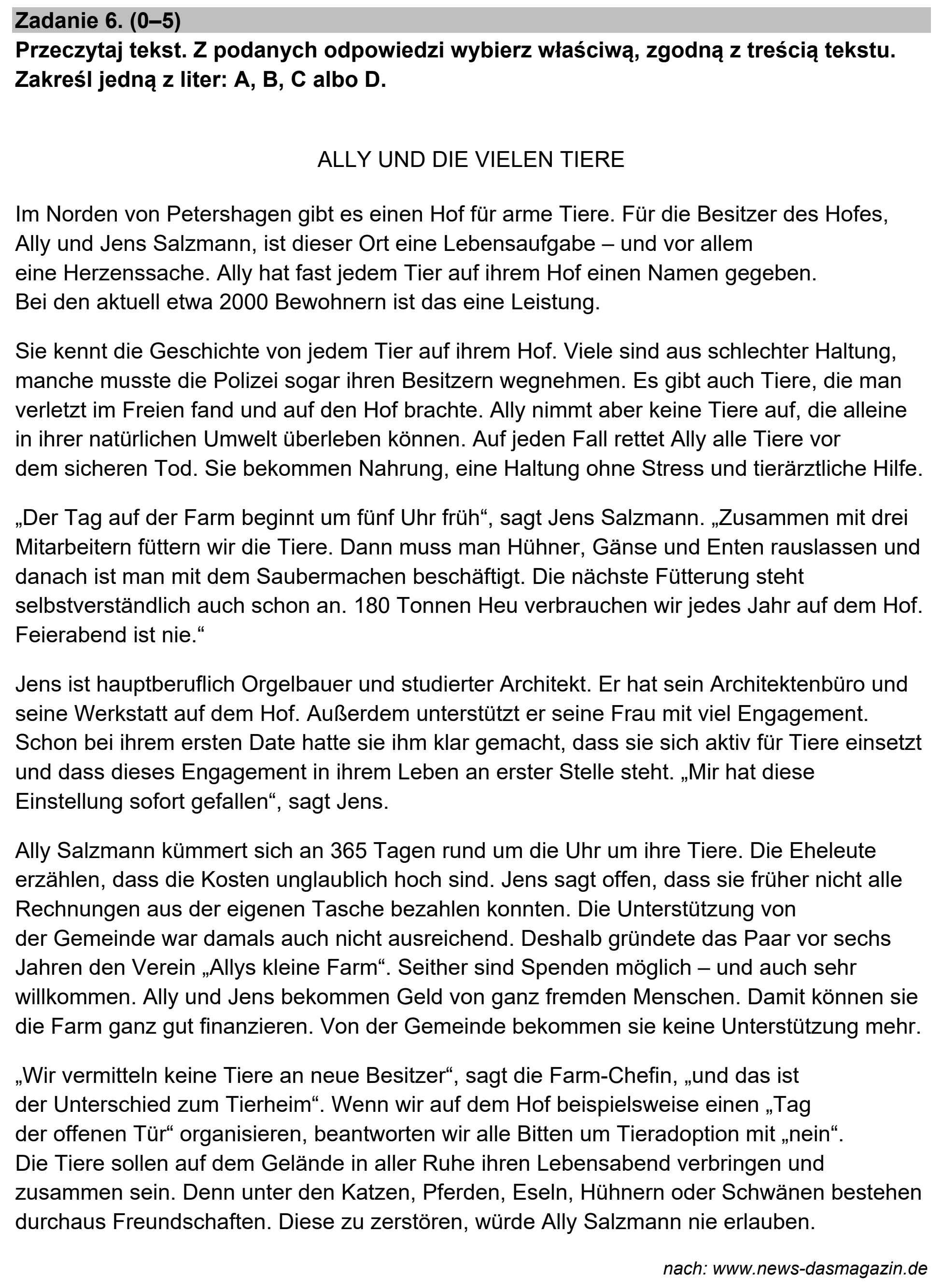 Matura, maj 2023, podgląd zadania 6, fragment 1