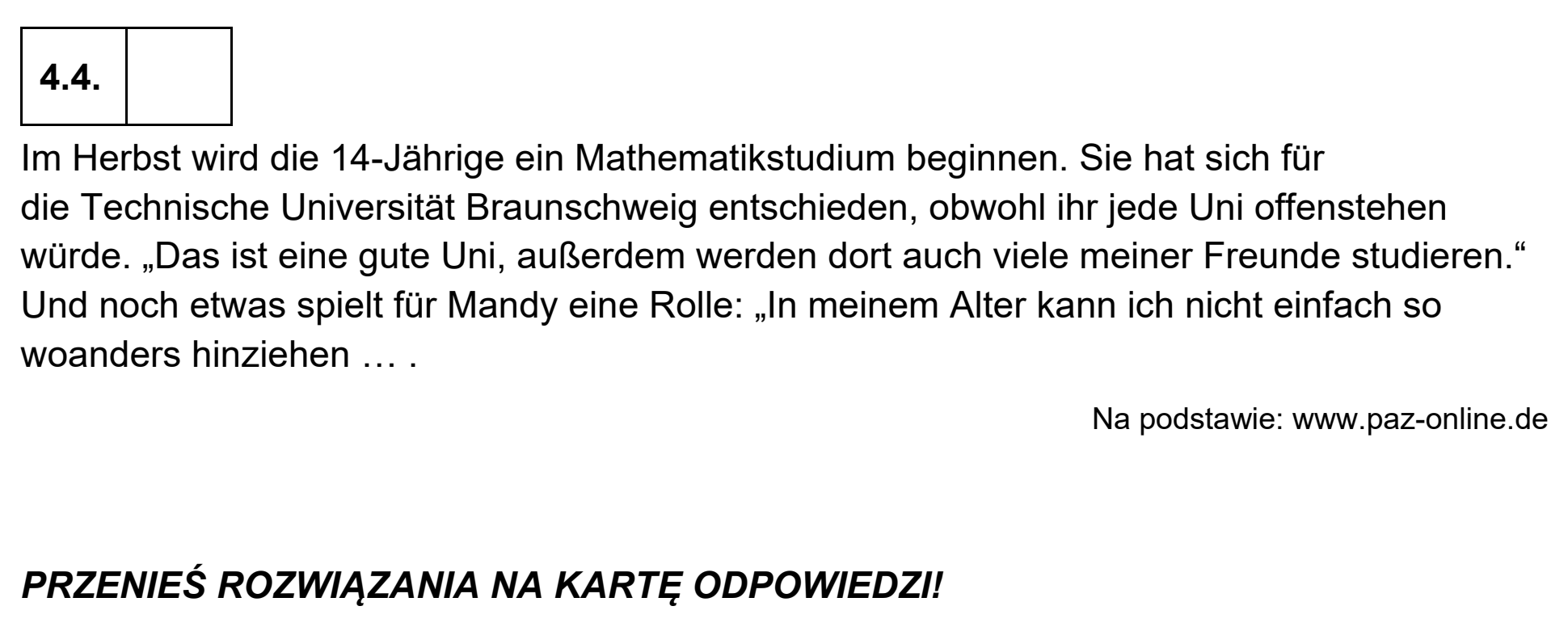 Matura próbna, grudzien 2022, podgląd zadania 4, fragment 2