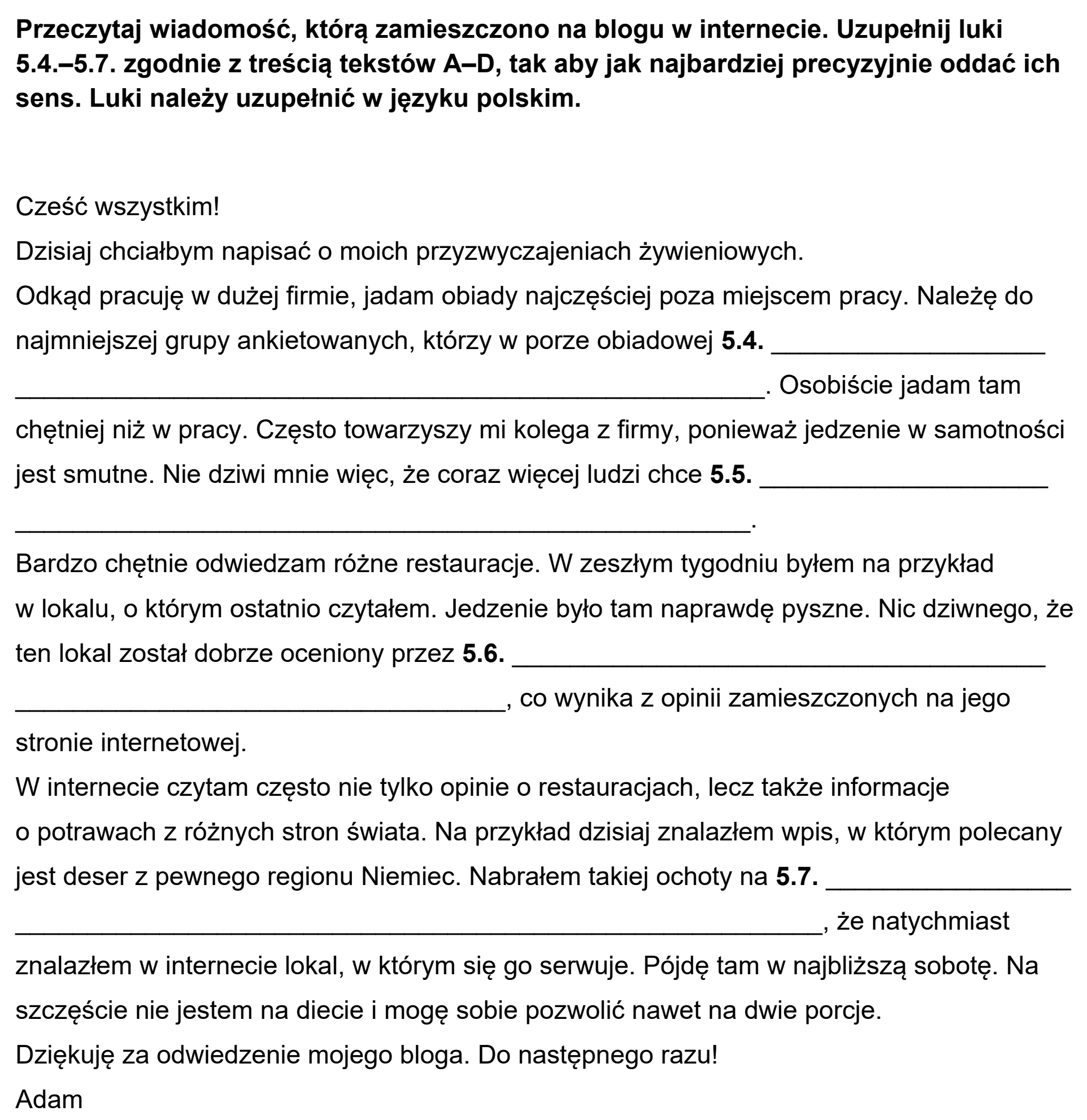 Matura próbna, grudzien 2022, podgląd zadania 5, fragment 4