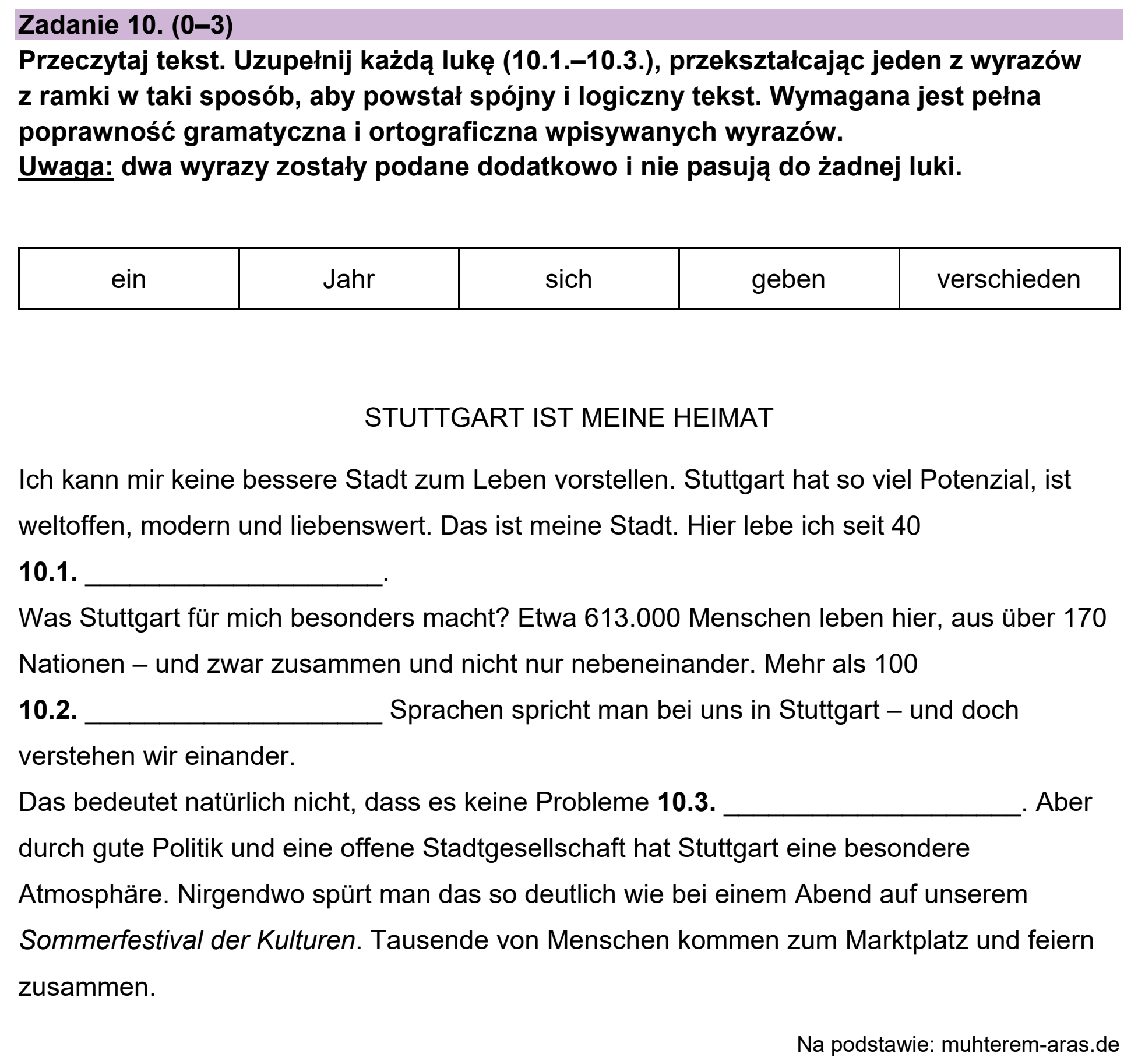 Matura próbna, grudzien 2023, podgląd zadania 10