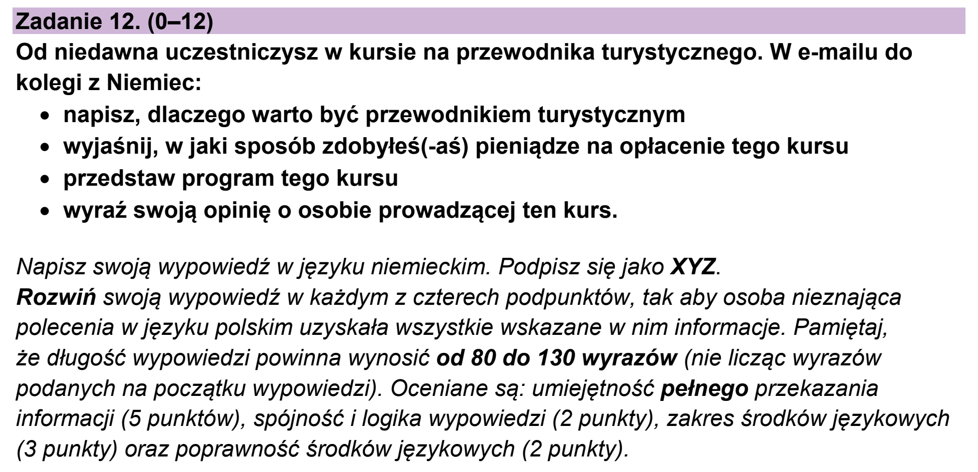 Matura próbna, grudzien 2023, podgląd zadania 12