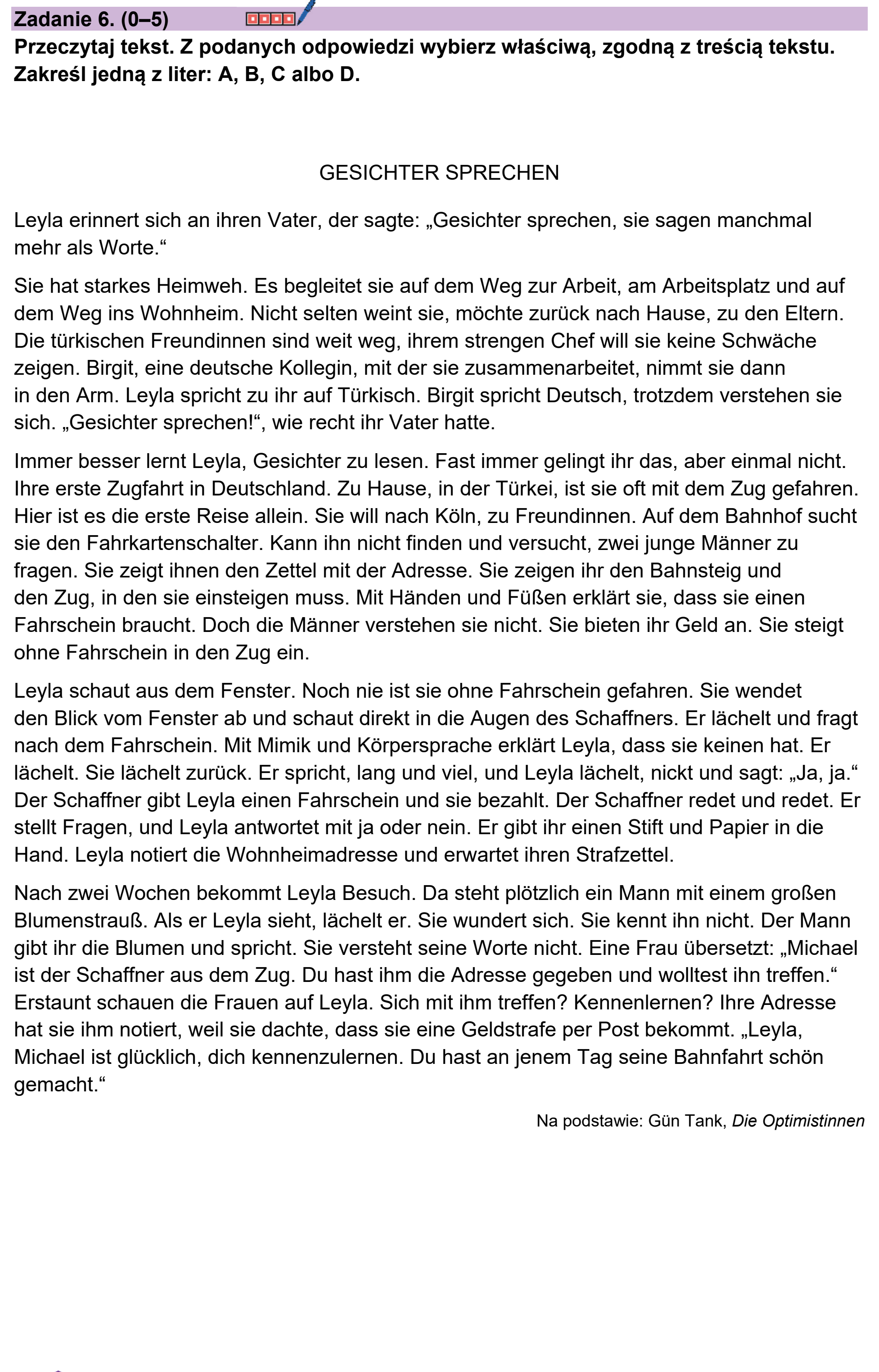 Matura próbna, grudzien 2023, podgląd zadania 6, fragment 1