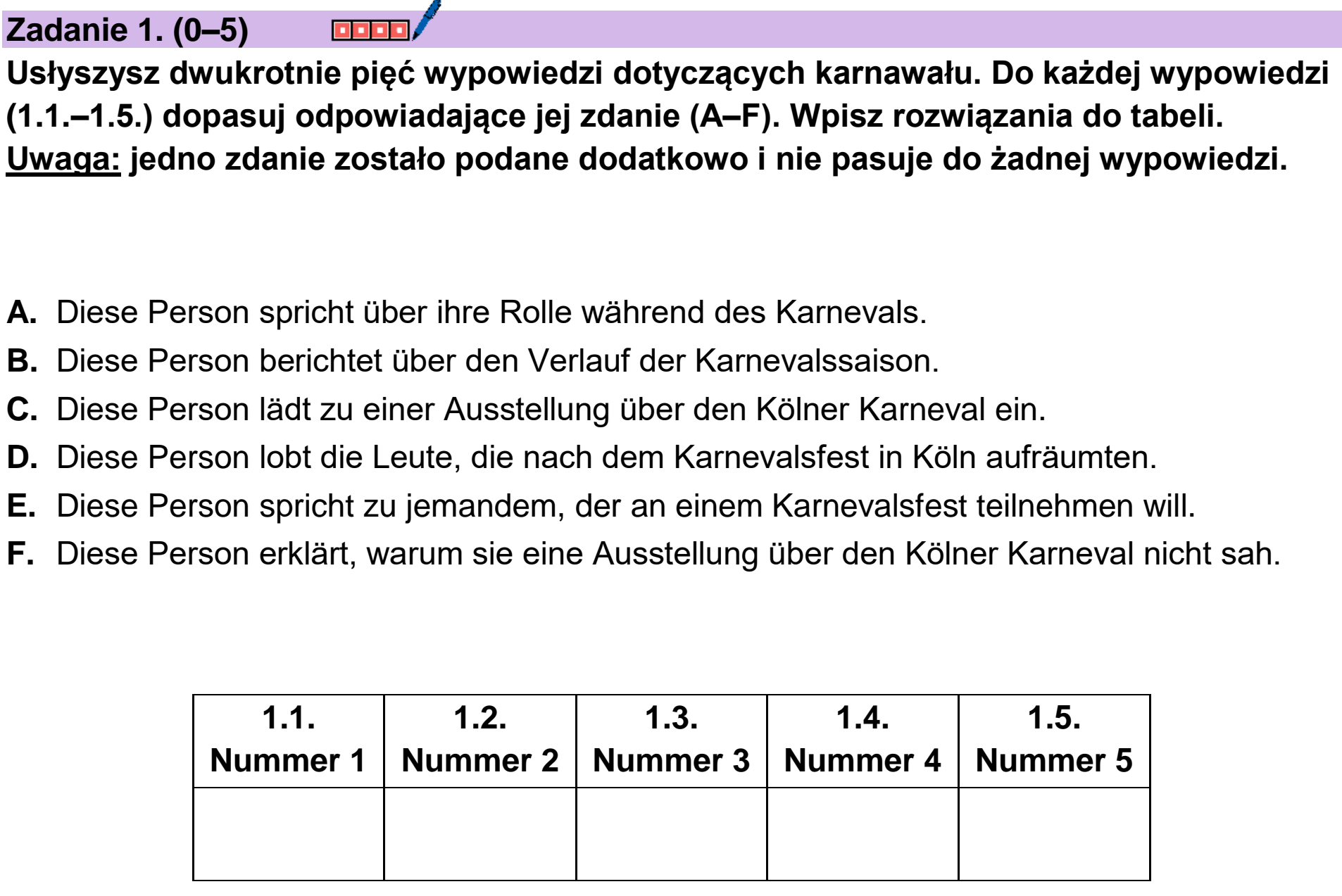 Matura próbna, grudzien 2024, podgląd zadania 1